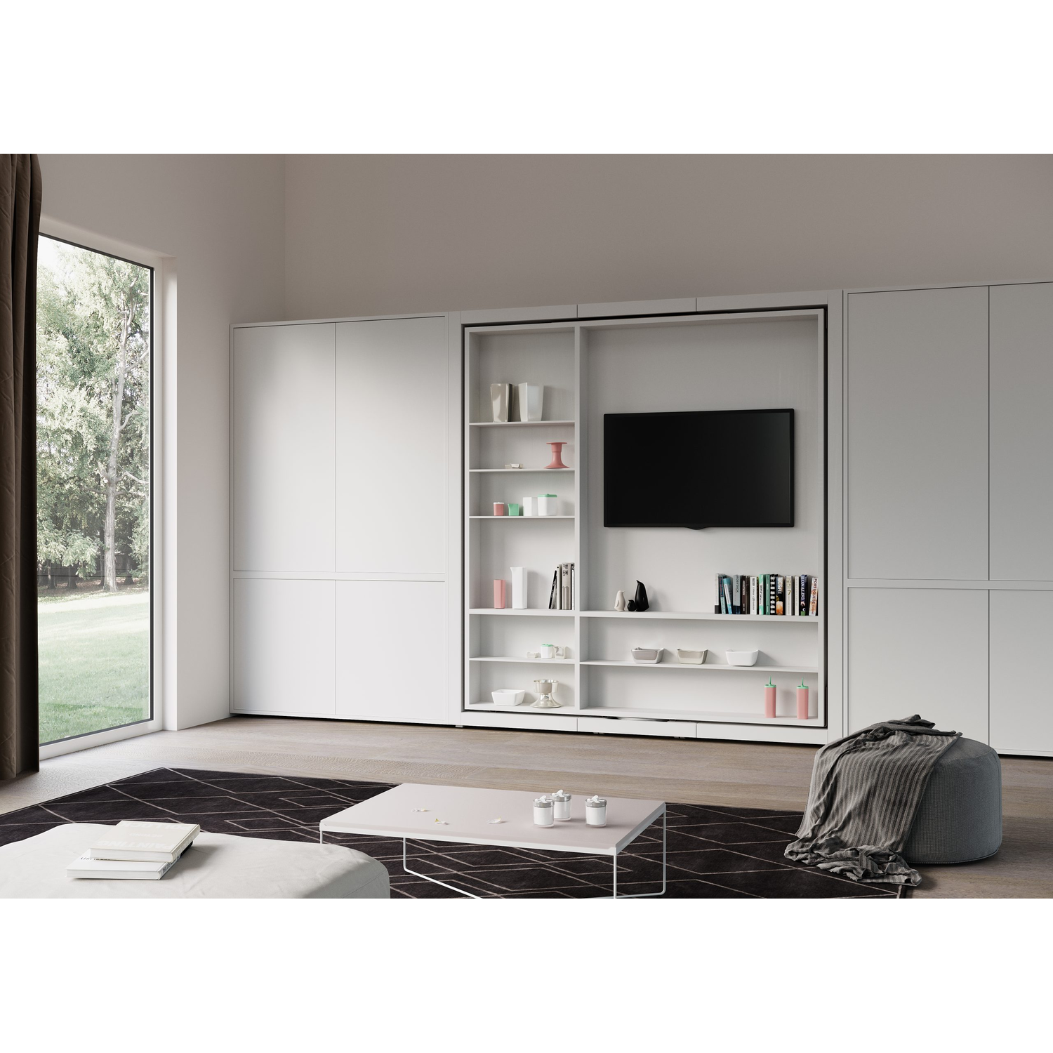 Girotondo lit escamotable + armoire 143x202 