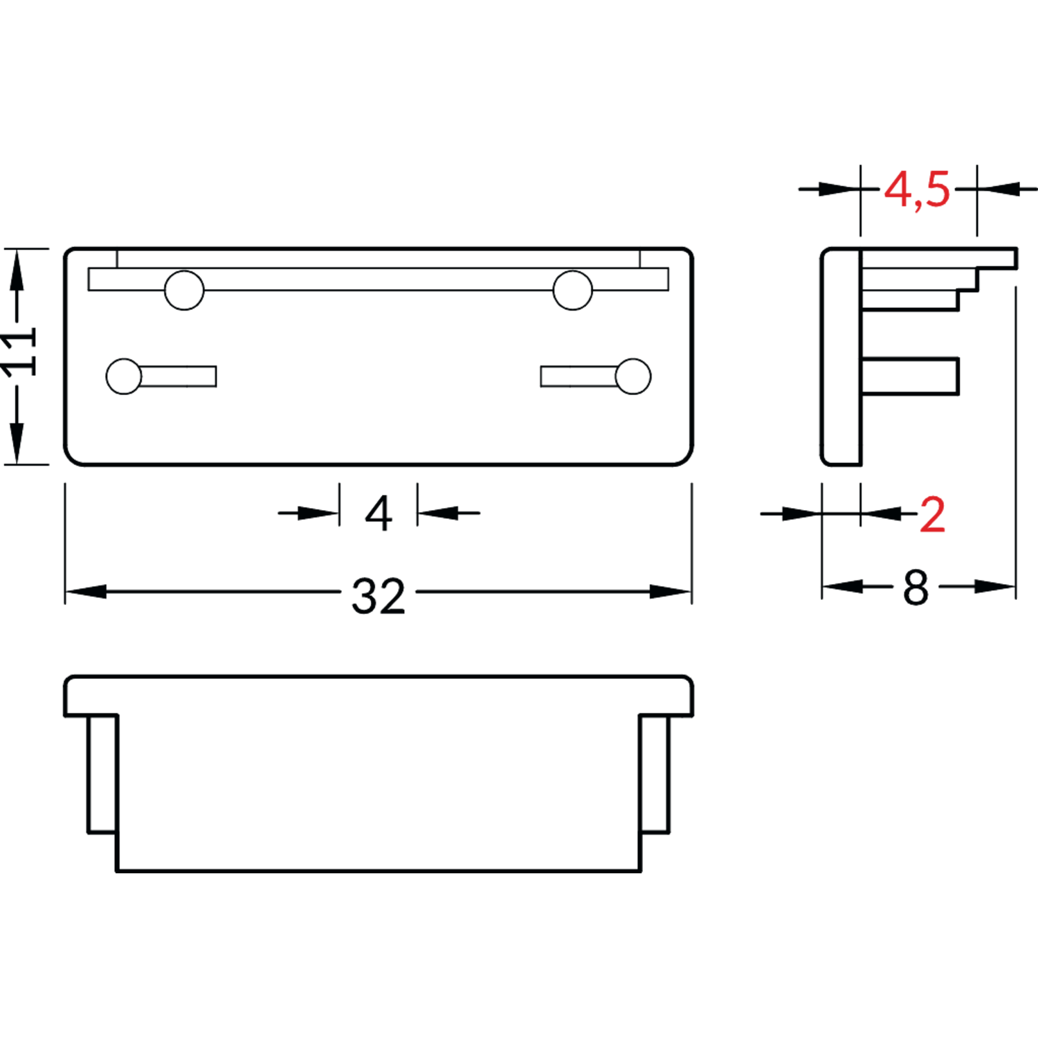 Embout Wide24 noir 