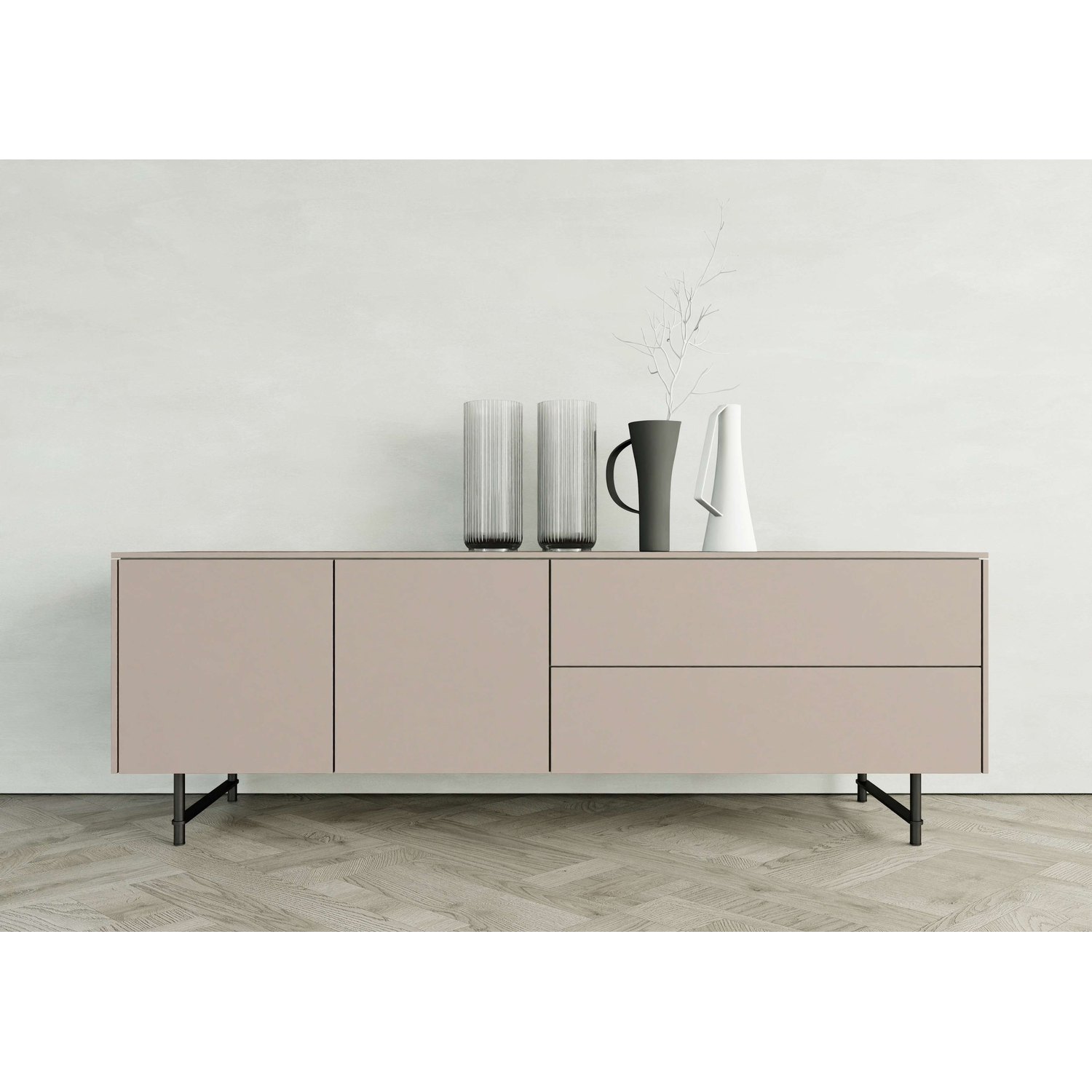 Siena piètement noir pour sideboard