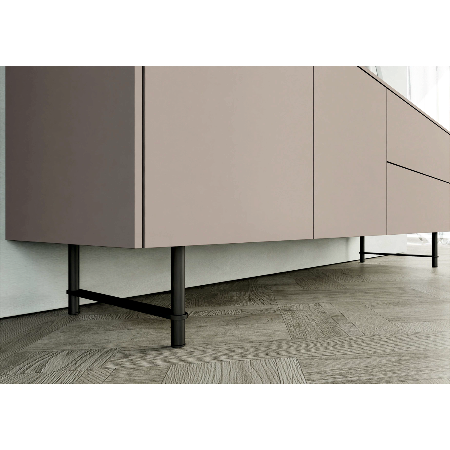Siena piètement noir pour sideboard