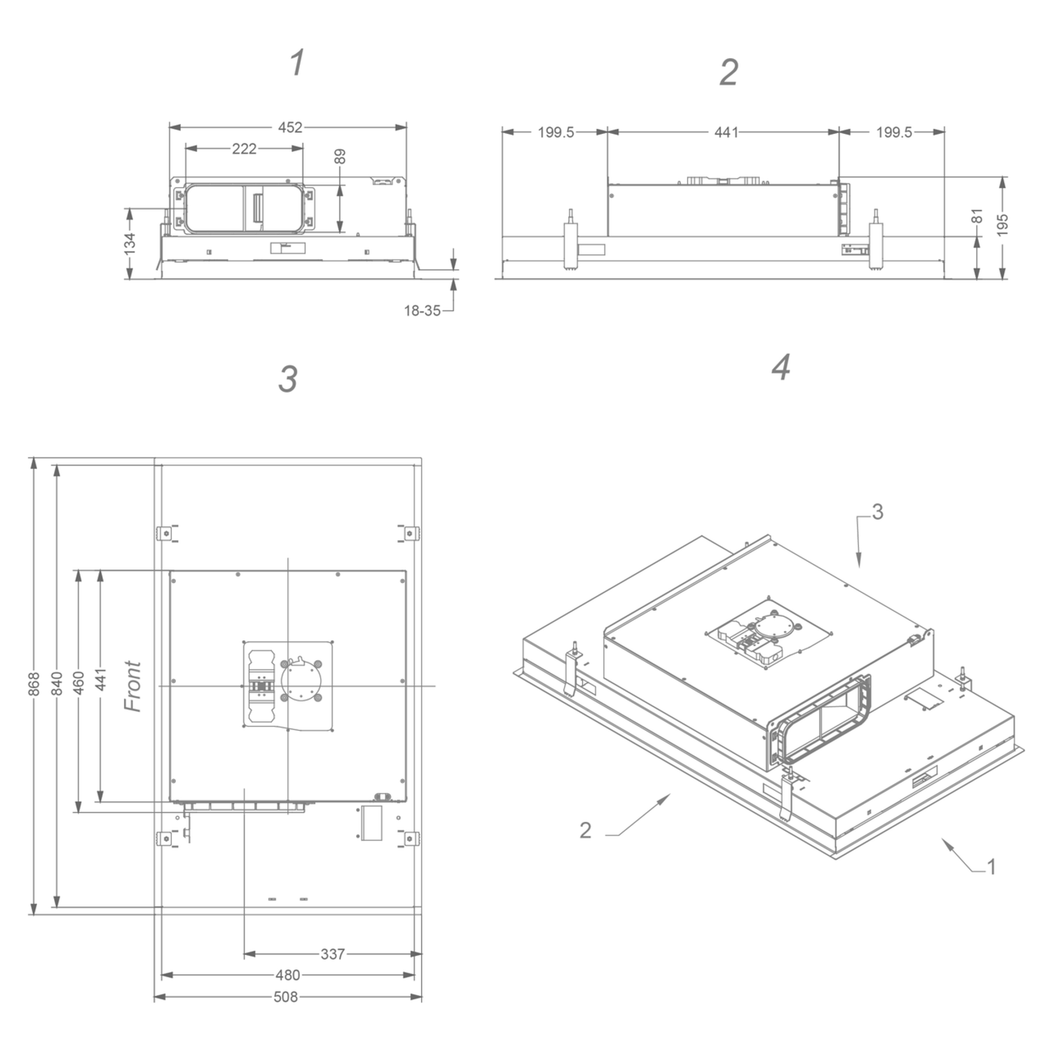 NOVY PURELINE COMPACT 90 CM WIT
