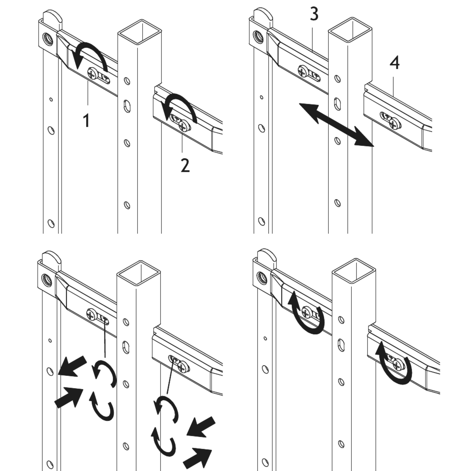 Fixation Frontal e pour cadre colonne Lava c40 