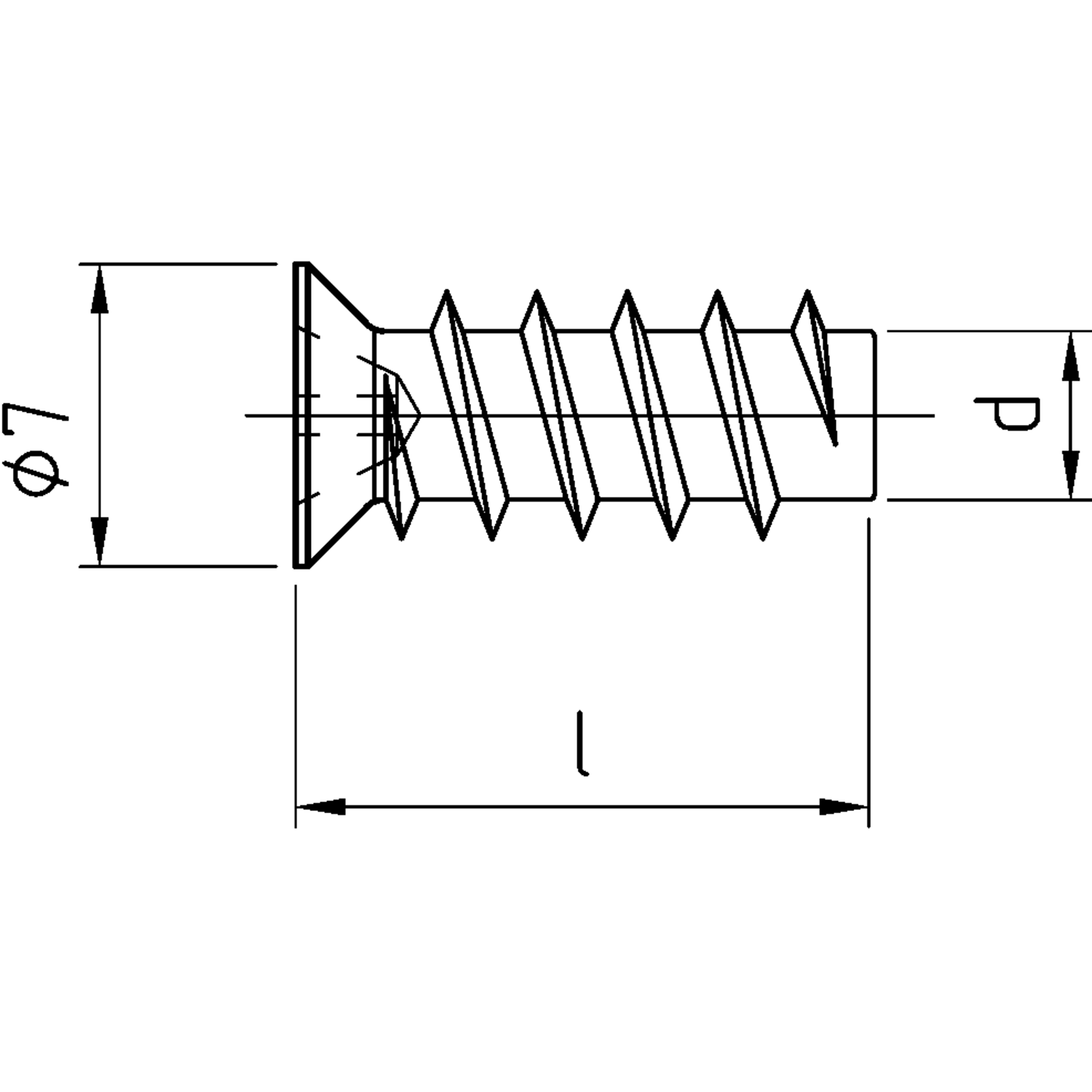 Euro schroef 6,3 x 19mm PK Pozidrive