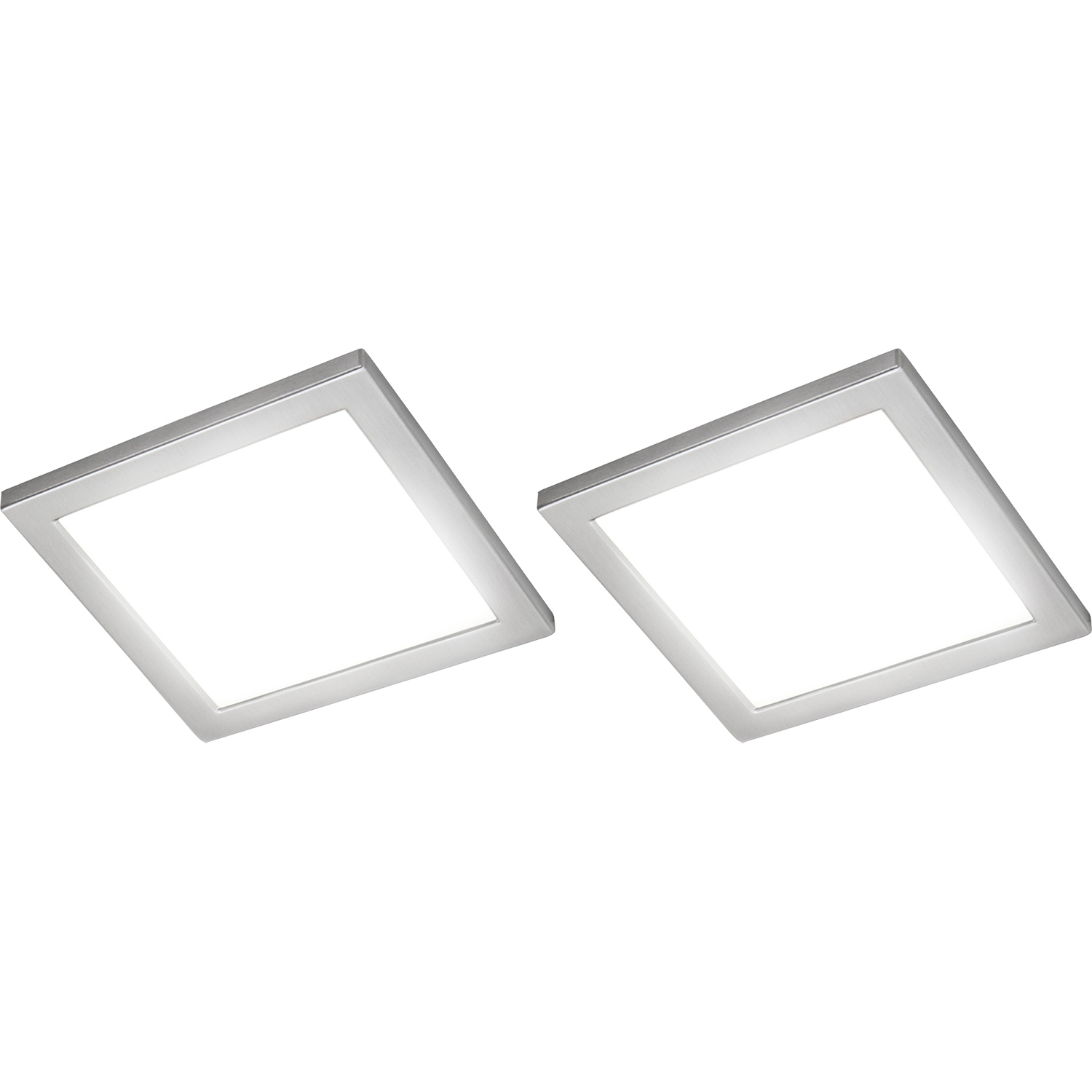 Ria led-Set 2 x 5.4w 12V 4000K RVS + schakelaar