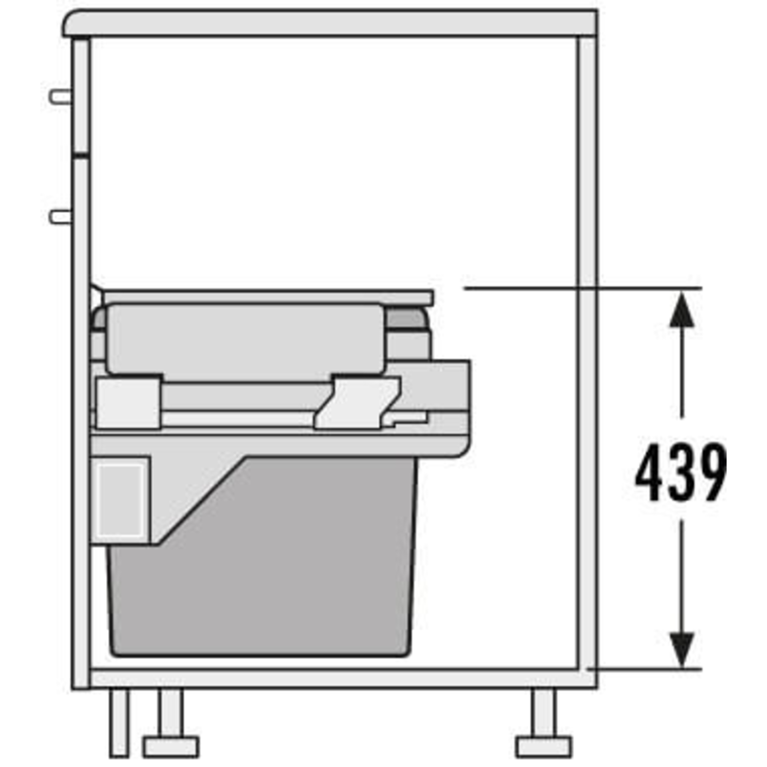Hailo eurocargo-S 60cm 2 x 30l