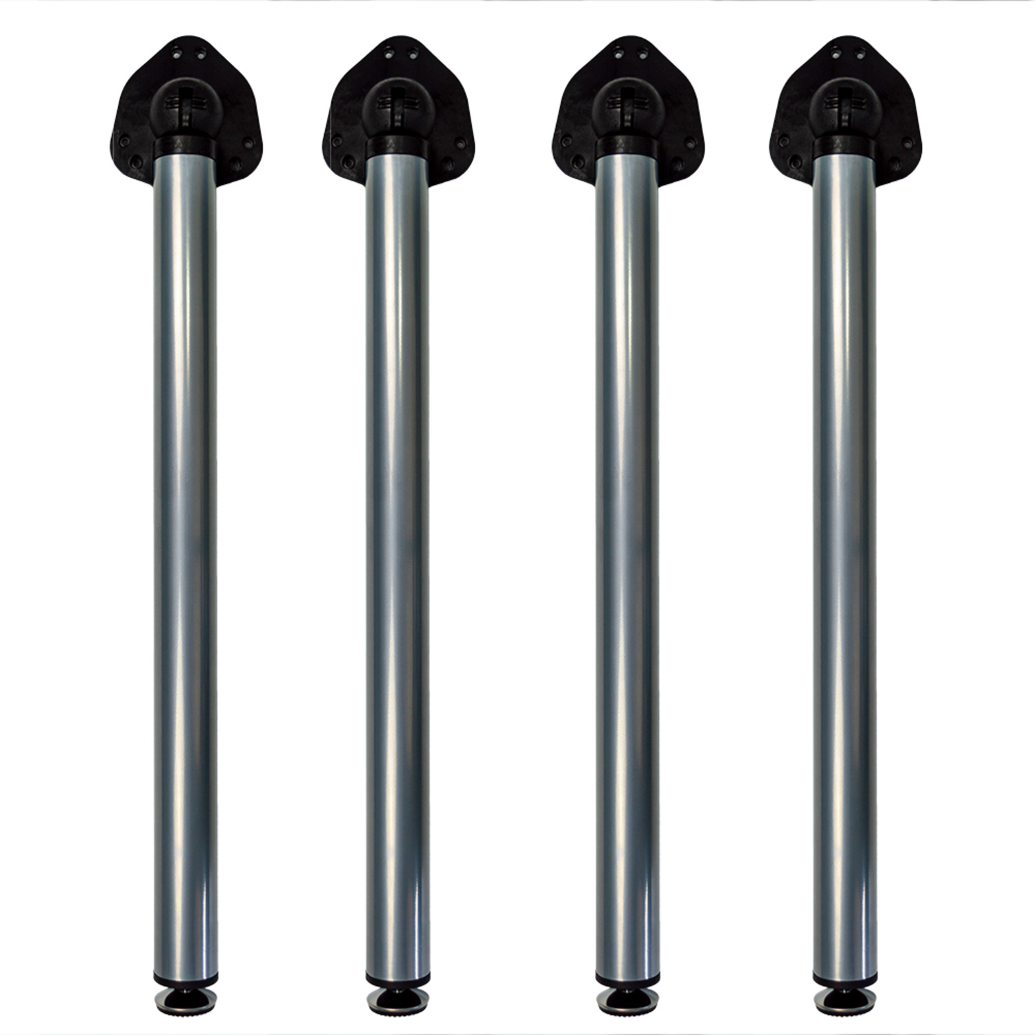 Clappo set de pied rabattable h.71 alu ral 9006  