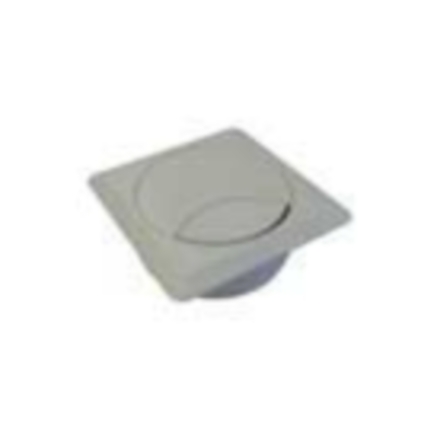 Kabeldoorvoer 72x72mm lichtgrijs kunststof boring diameter 60mm
