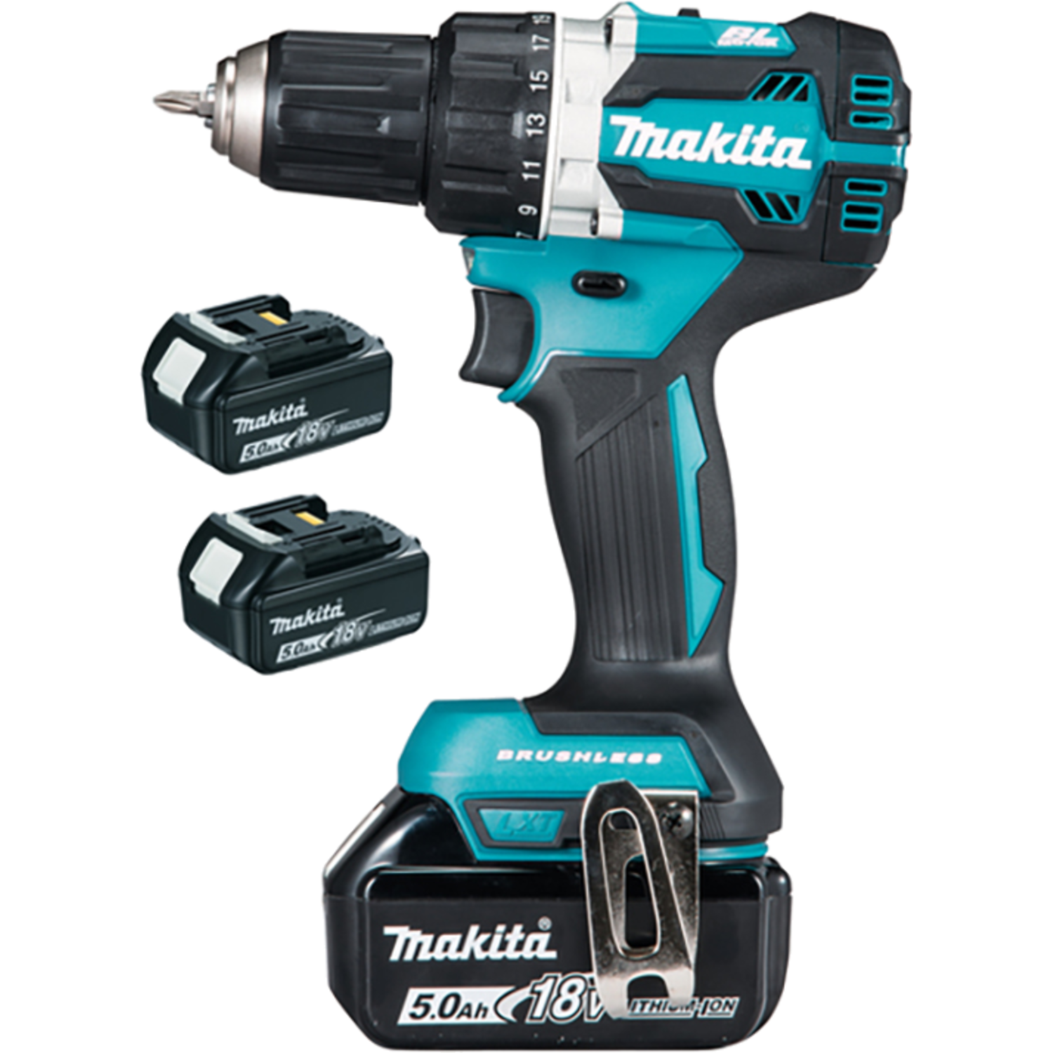 Makita 18v visseuse/perceuse 5.0 zh 3 batteries + chargeur