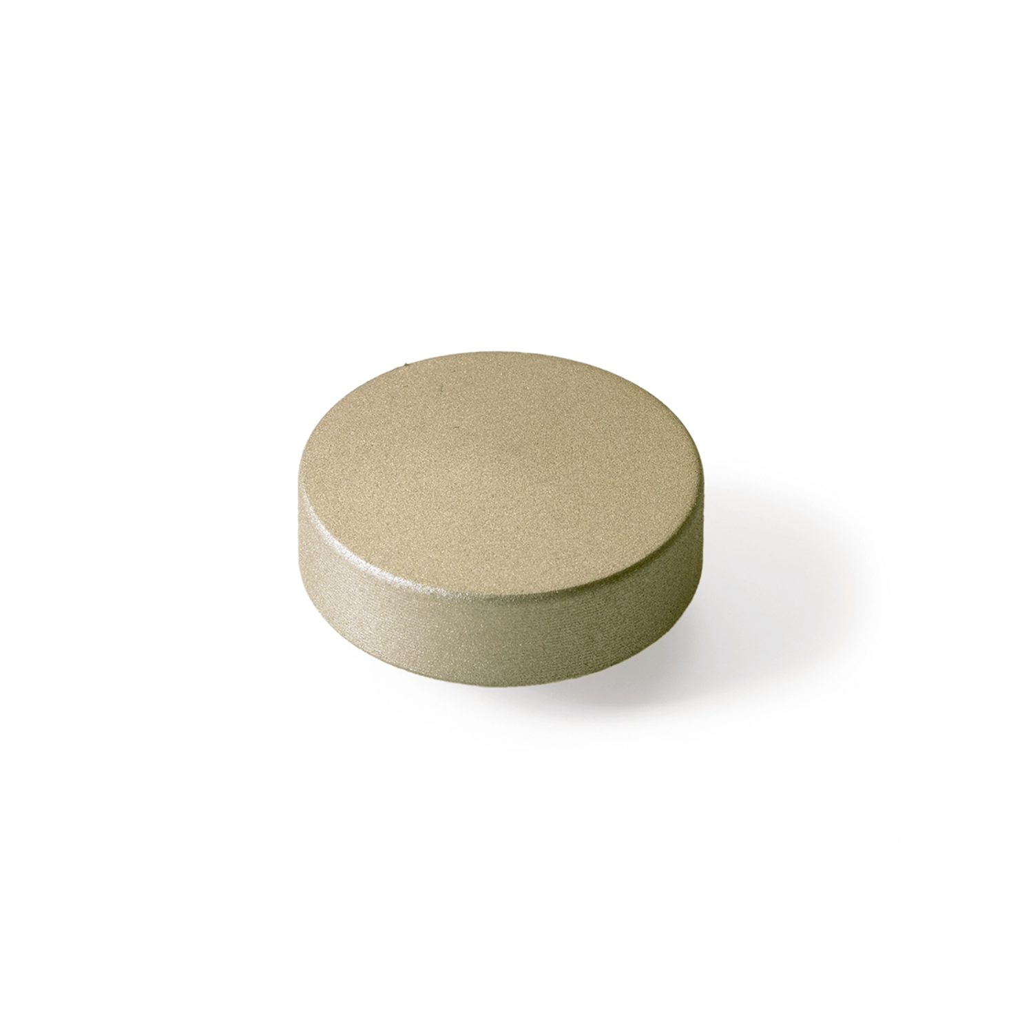 Socle de fixation avec filetage M4 pour poignées en cuir, aspect nickelé mat