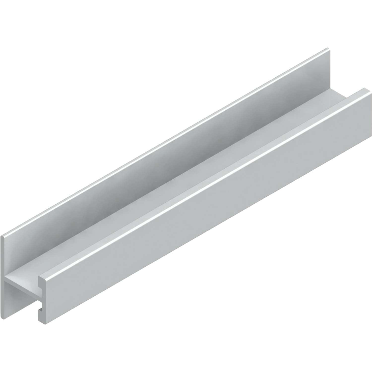 Horizontaal H-profiel PRH10V Terra 4m alu zilver