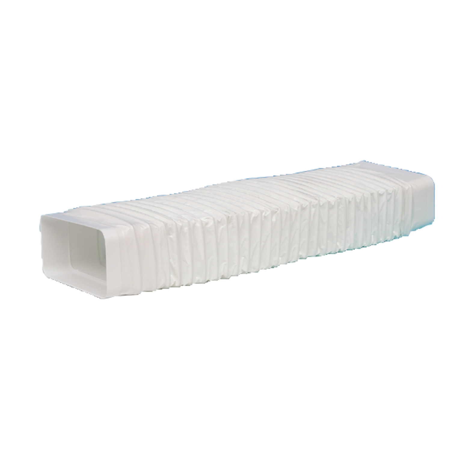 Coin flexible tube plat d.125 std blanc  
