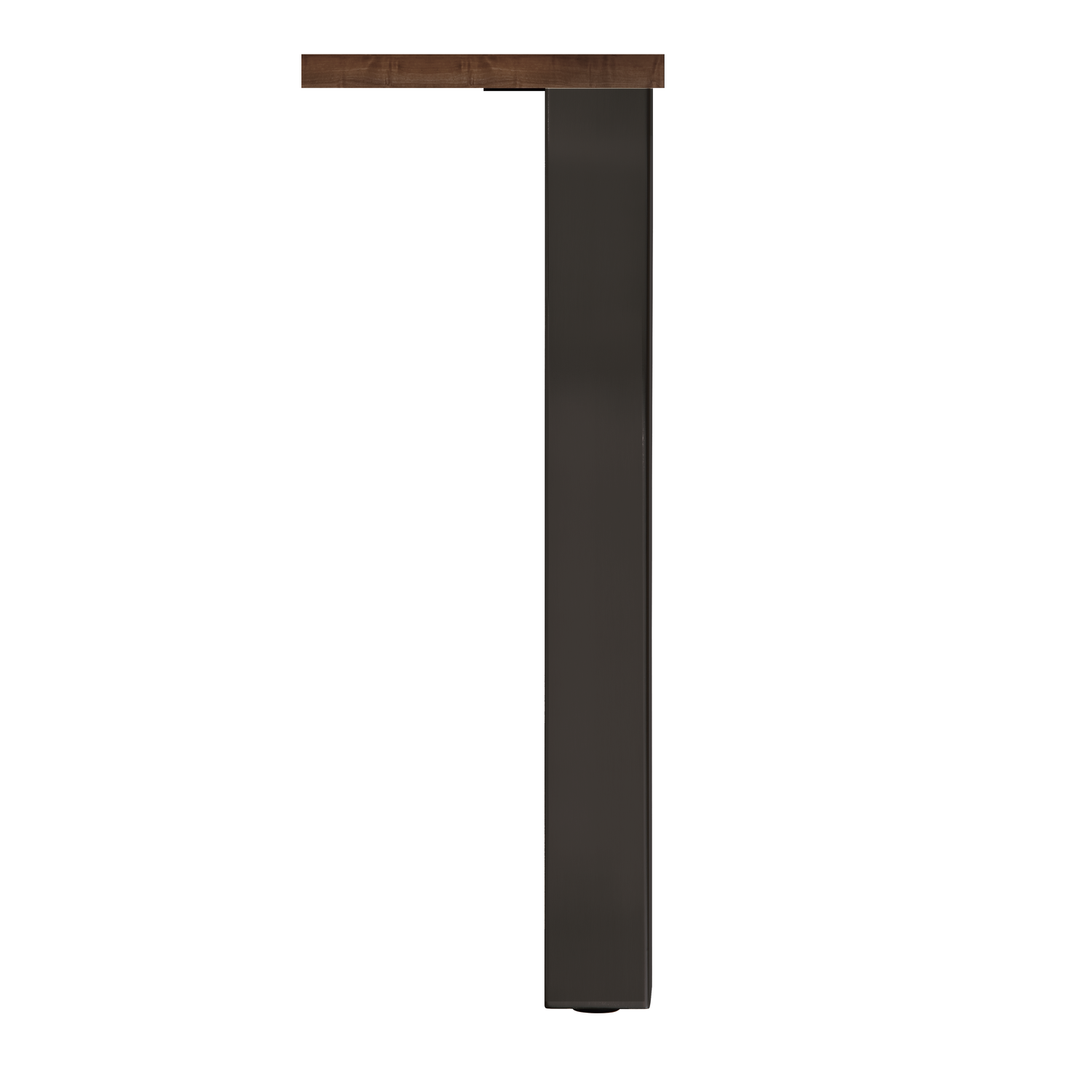 Pied de table Q80 noir mat 80x80mm h71 reglable  
