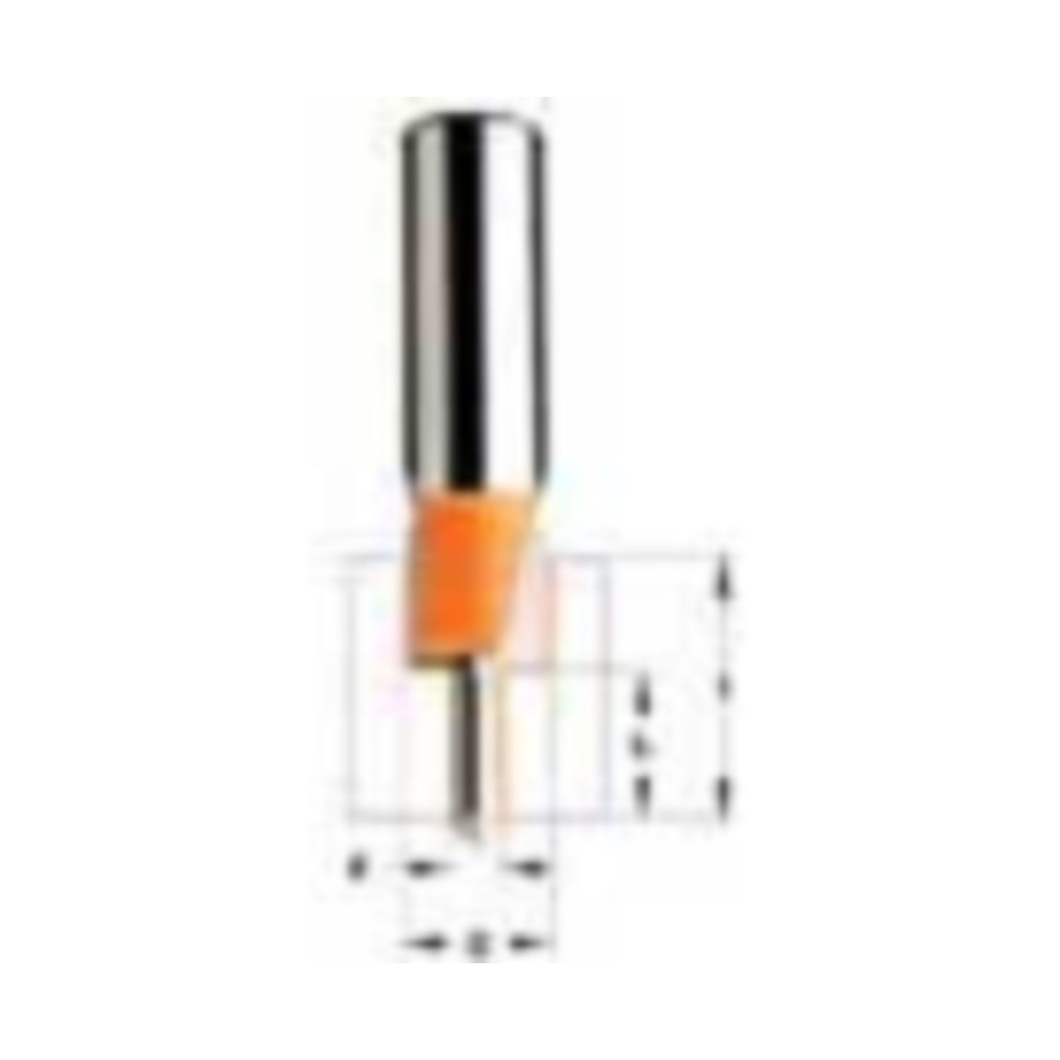 Fraise à défoncer d=12.7mm d=4.36mm  i=24.2 i²=13.9mm hw