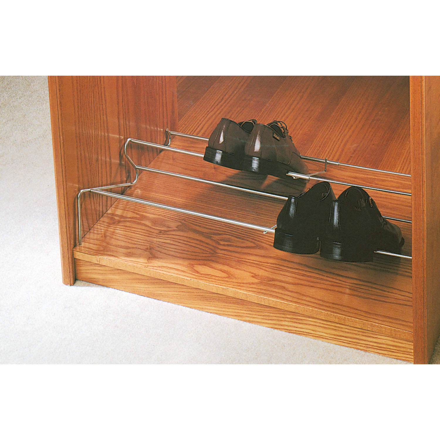 Porte-chauss.60/100cm chrome p.43cm fixe  