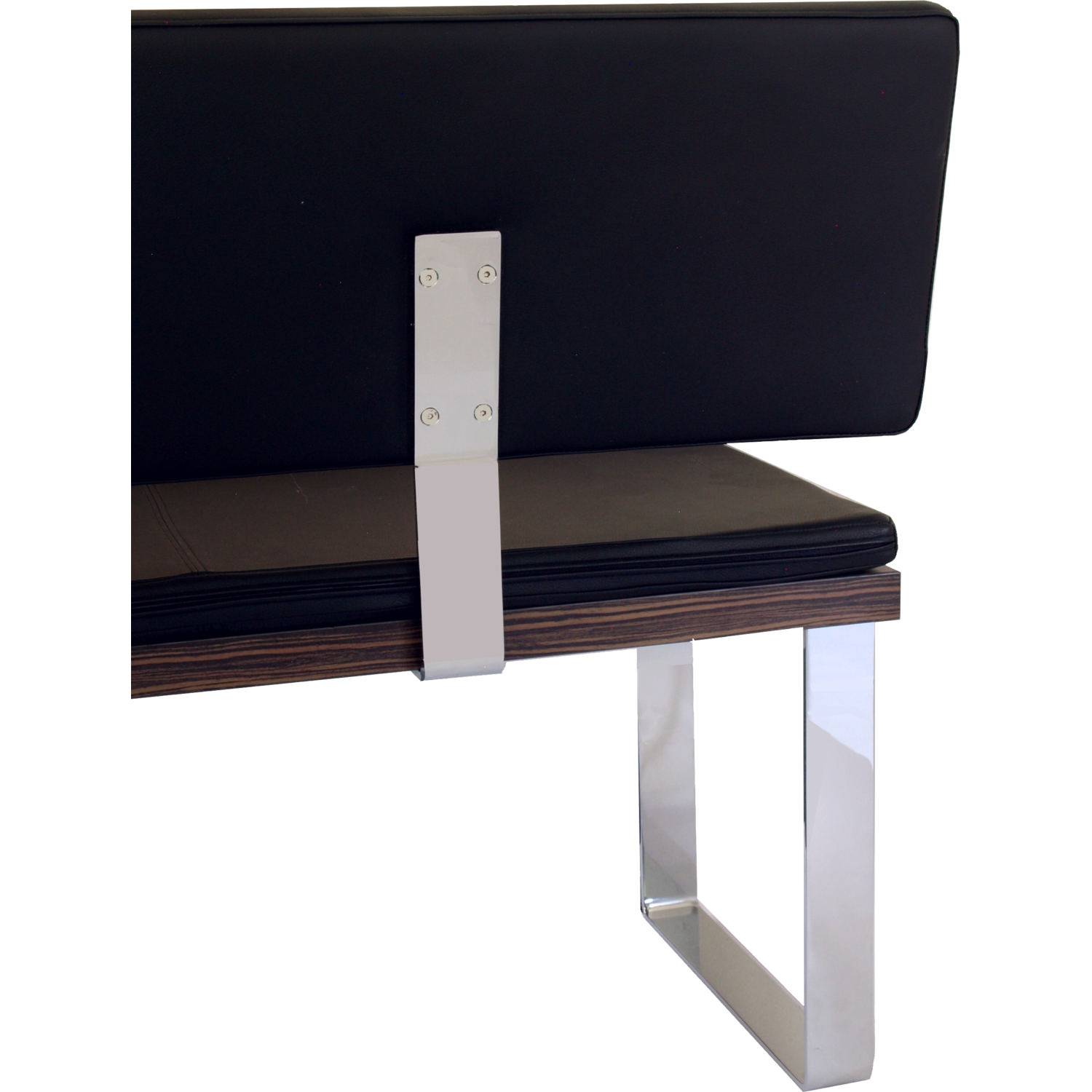 Pied u-dossier pour banc 60x8x325mm inox  