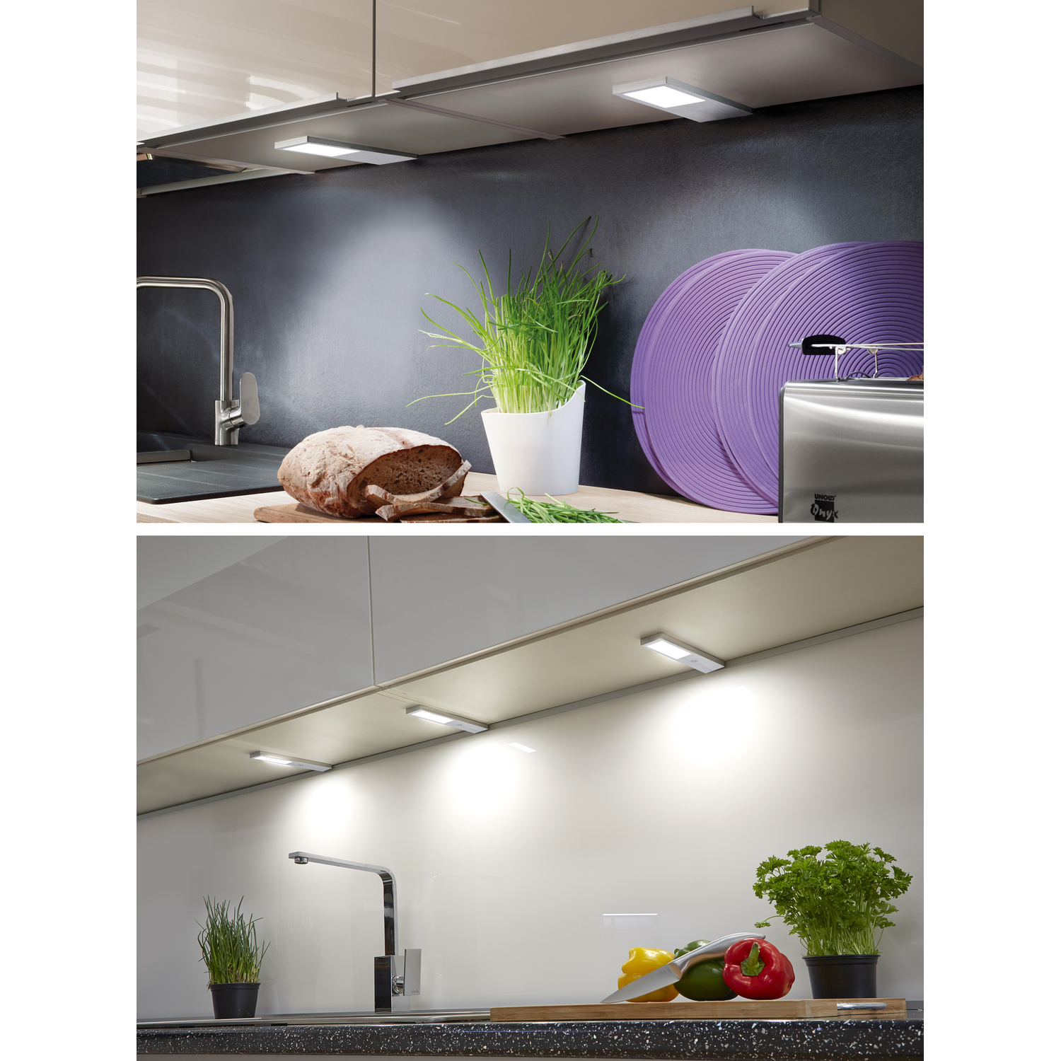 Streto Led noir set 3x4w 4000K-12V + convertisseur avec interrupteur 