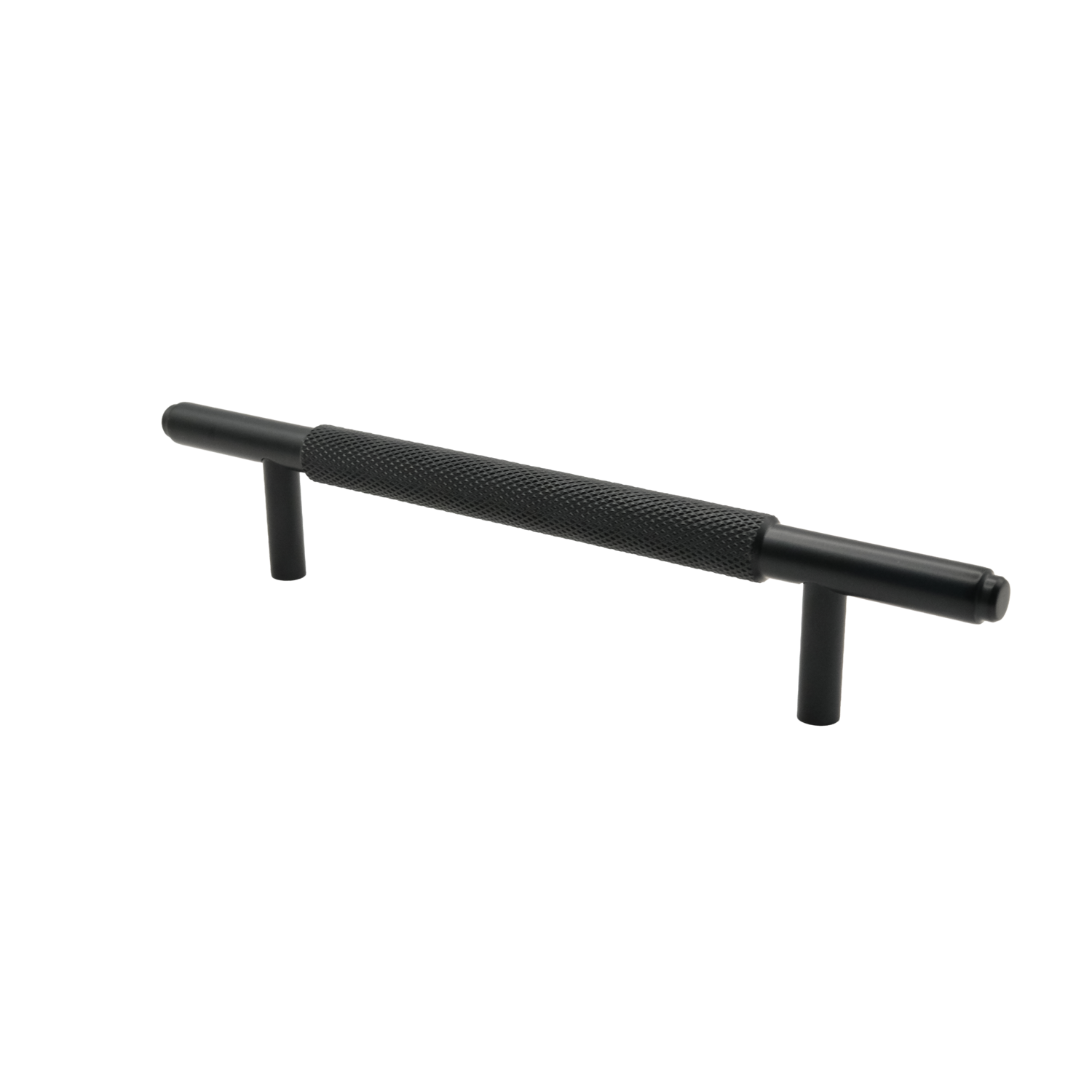 Poignée T bouclé ø12 ea 192 256x35mm noir mat 