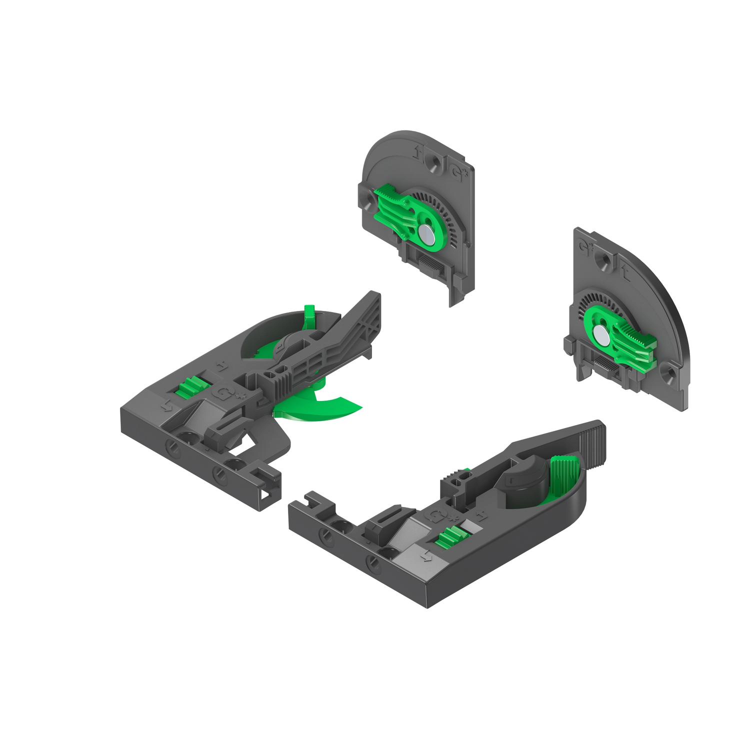 Adapter & koppelingsset 3D voor Dynapro kunststof