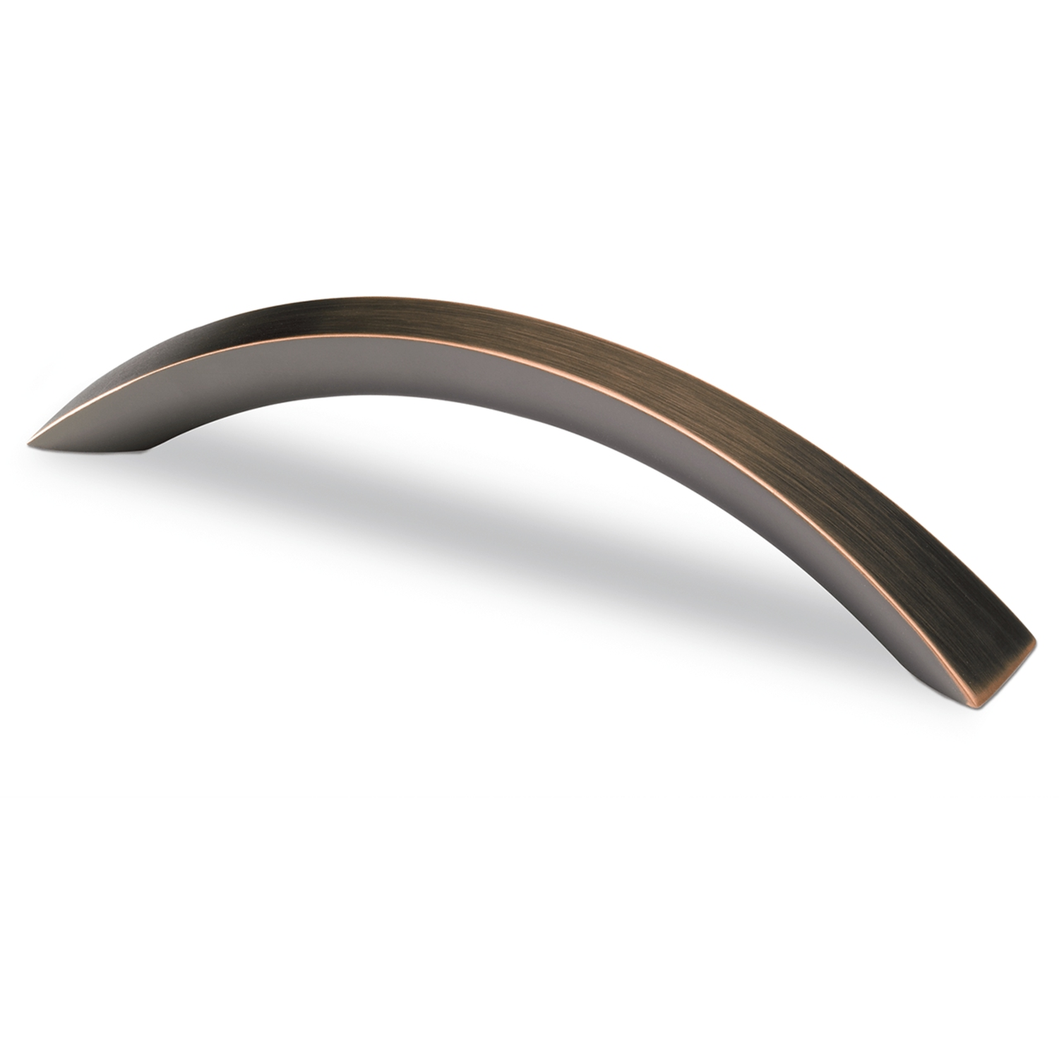 Poignée Egara, entraxe de perçages 128, L 155 mm, B 20 mm, H 30 mm, aspect bronze antique brossé