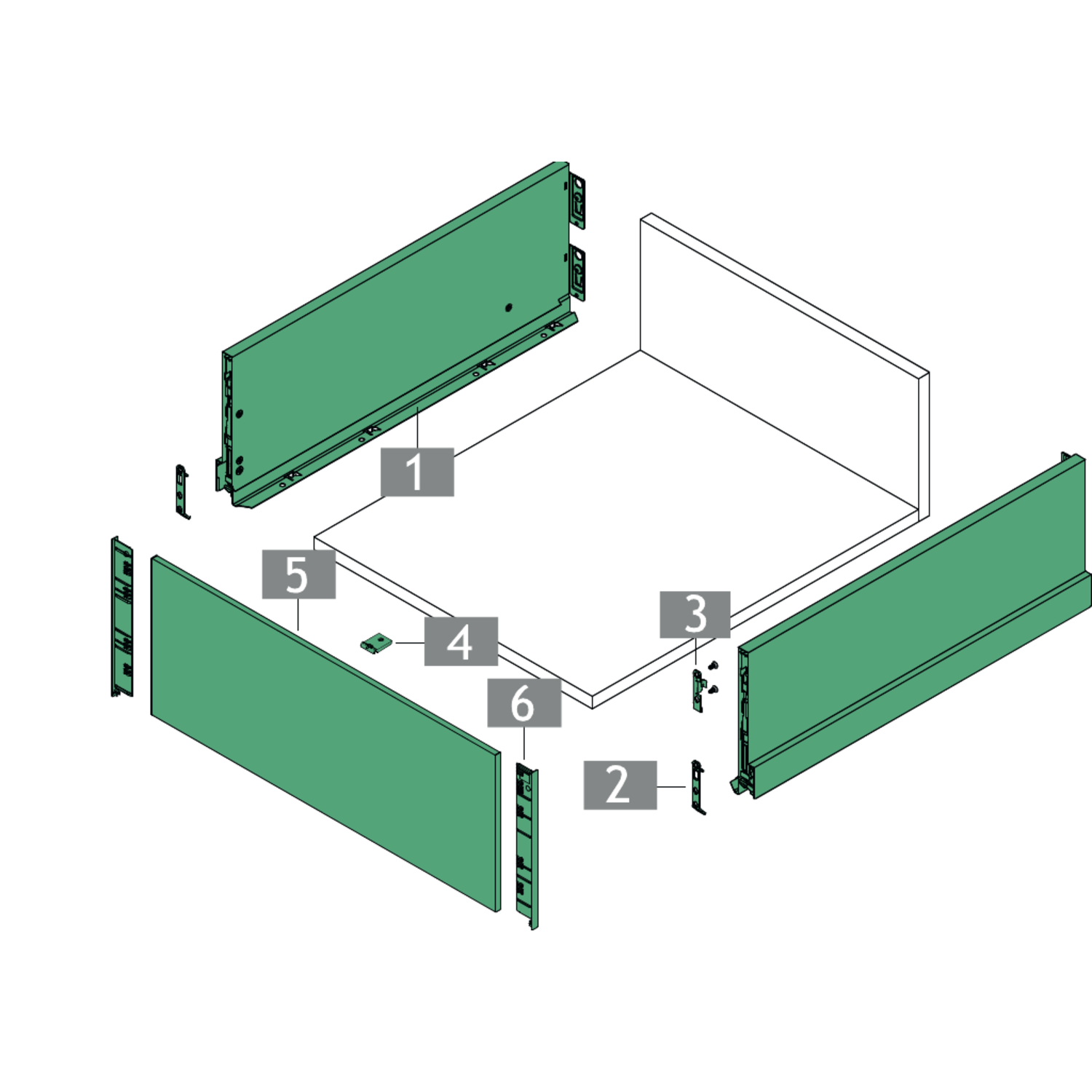 Nova Pro Scala set côtés argent h186 ln500 