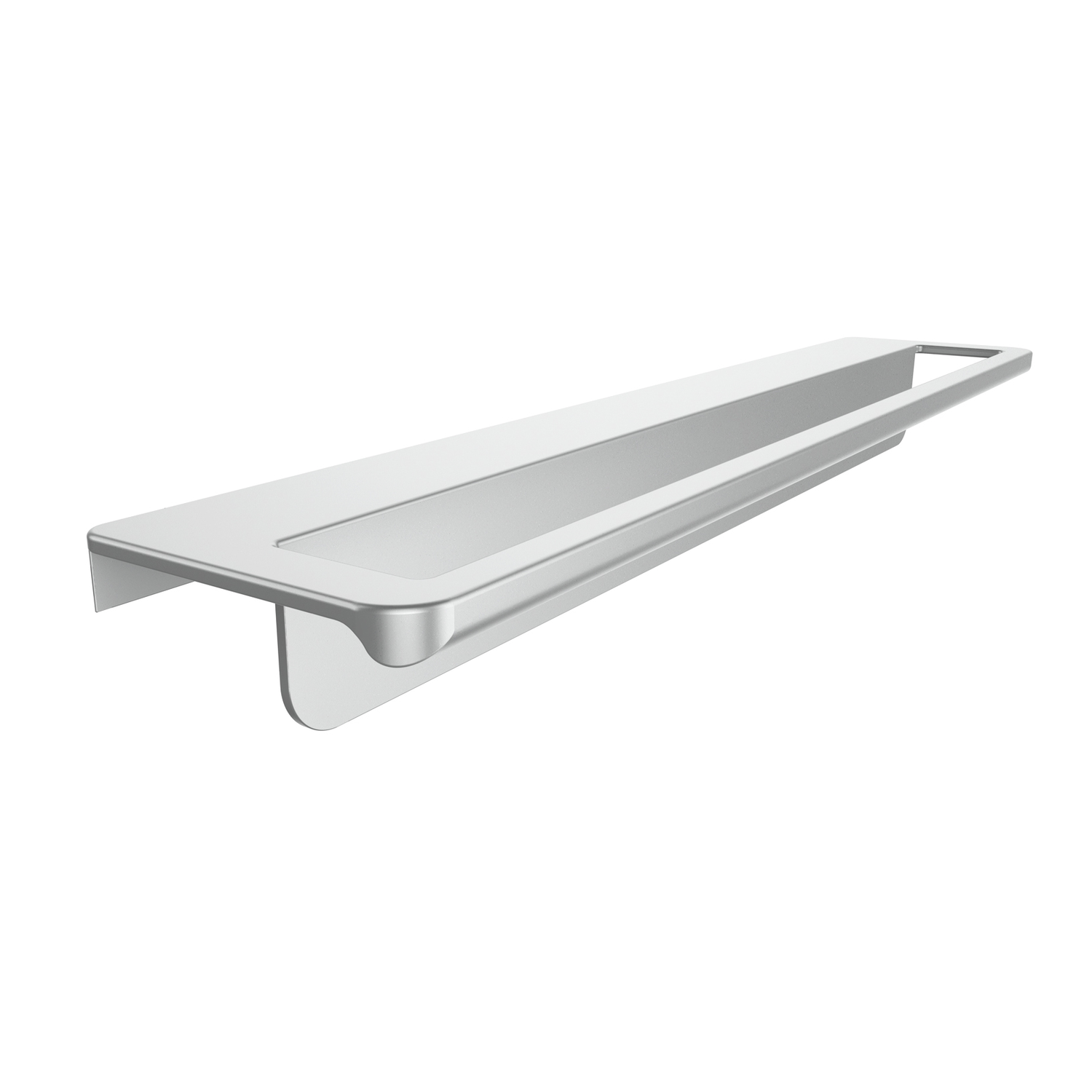 Porte-essuie 'sans poignee' inox look 520mm 