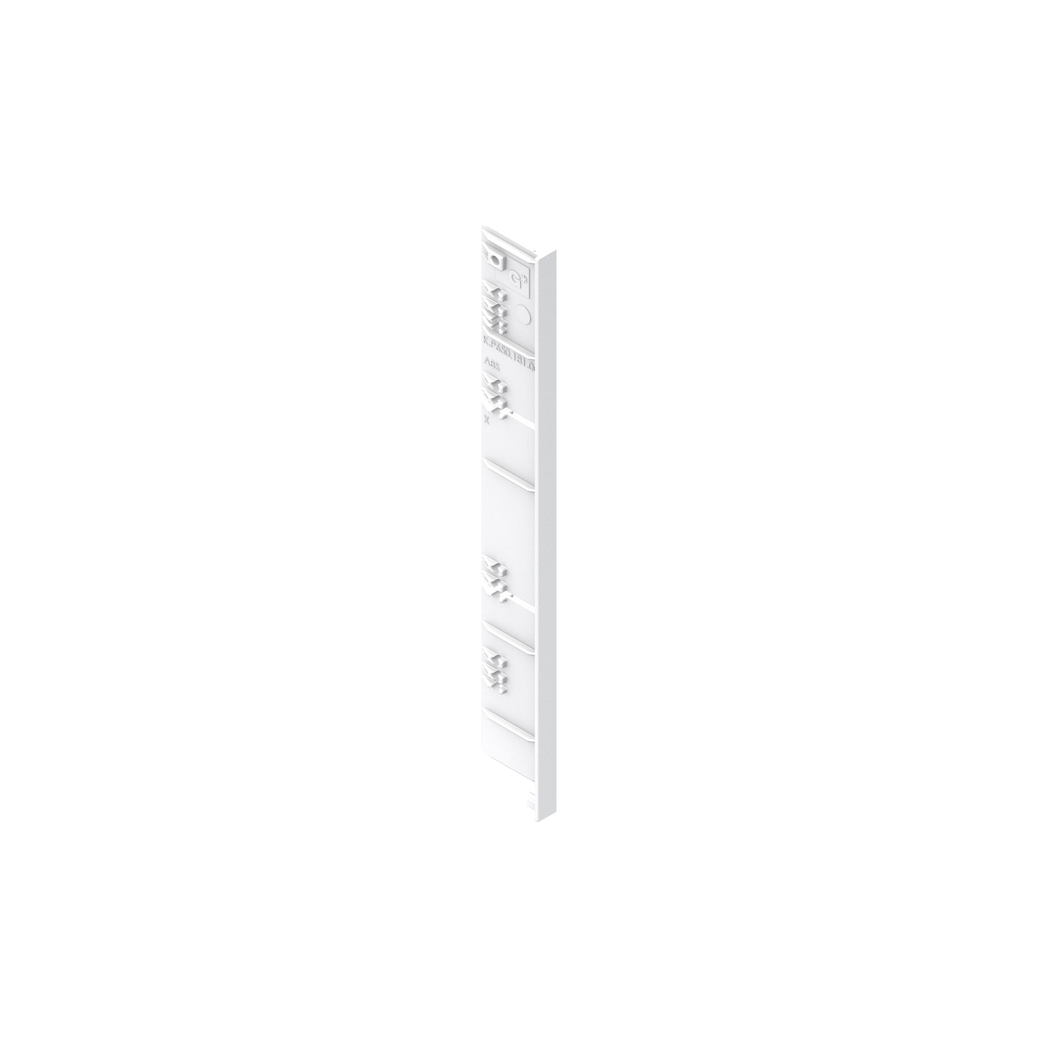Nova Pro cache pour front tiroir intérieur blanc H186
