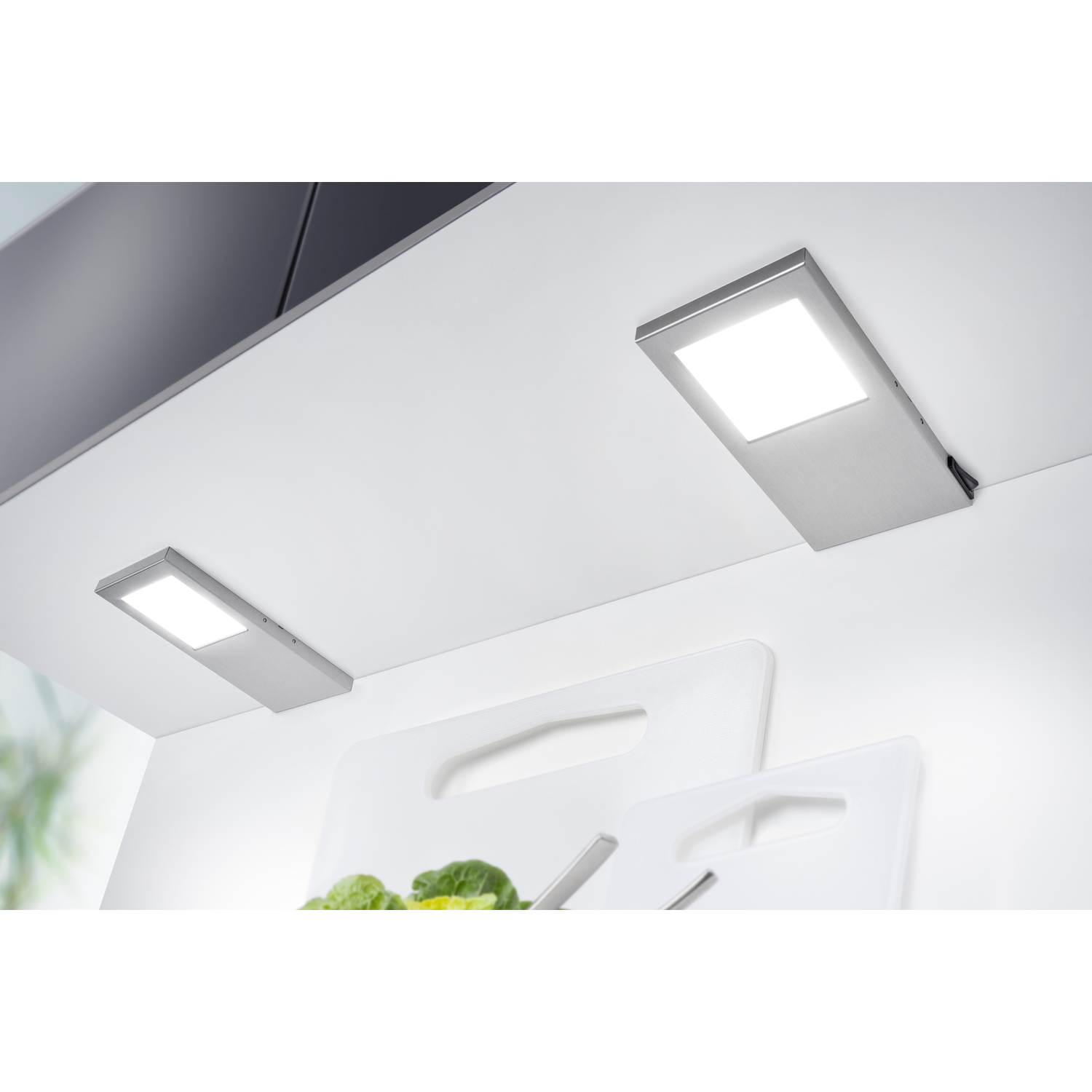 Tadeo XL led-Set 2 x 5.4w 12V 4000K inox +interupteur 