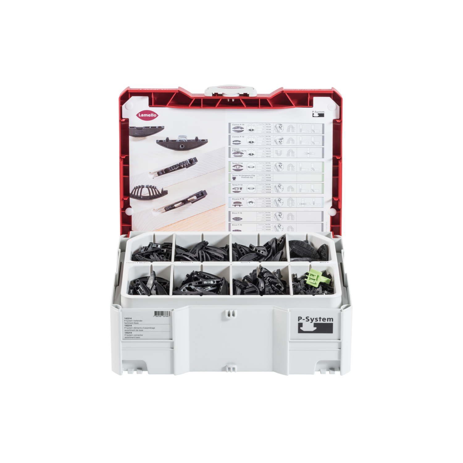 P-SYSTEM verbinder assortiment basic in systainer