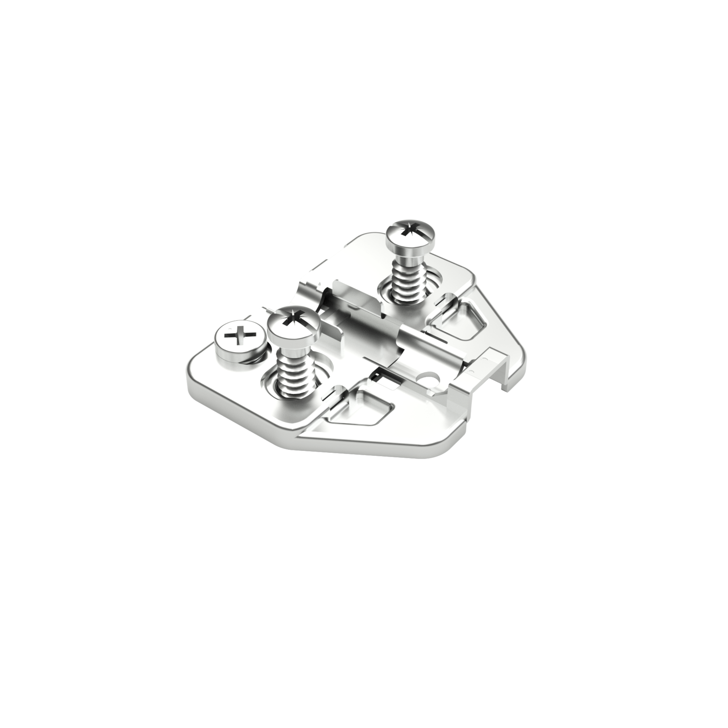 Plaque de mont.regl. 0mm + vis euro 