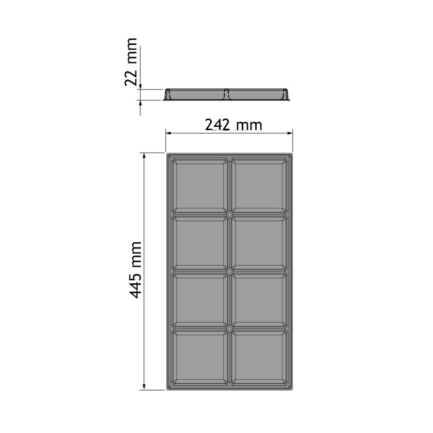Chic line rangement accessoire  l.242  p.445mm 