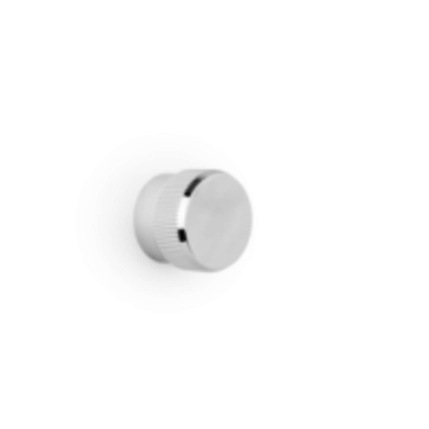 Knop BROOKLYN BIG Ø40 aluminium gepolijst nikkel