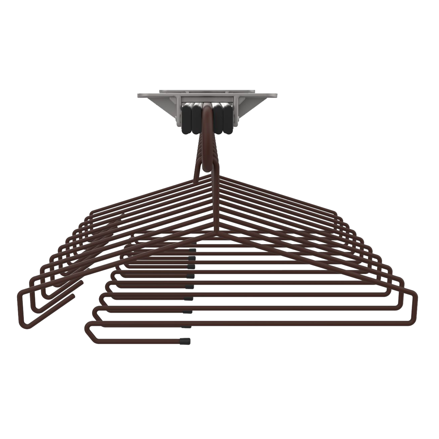 Supp.porte-manteau 40cm moka telescopique