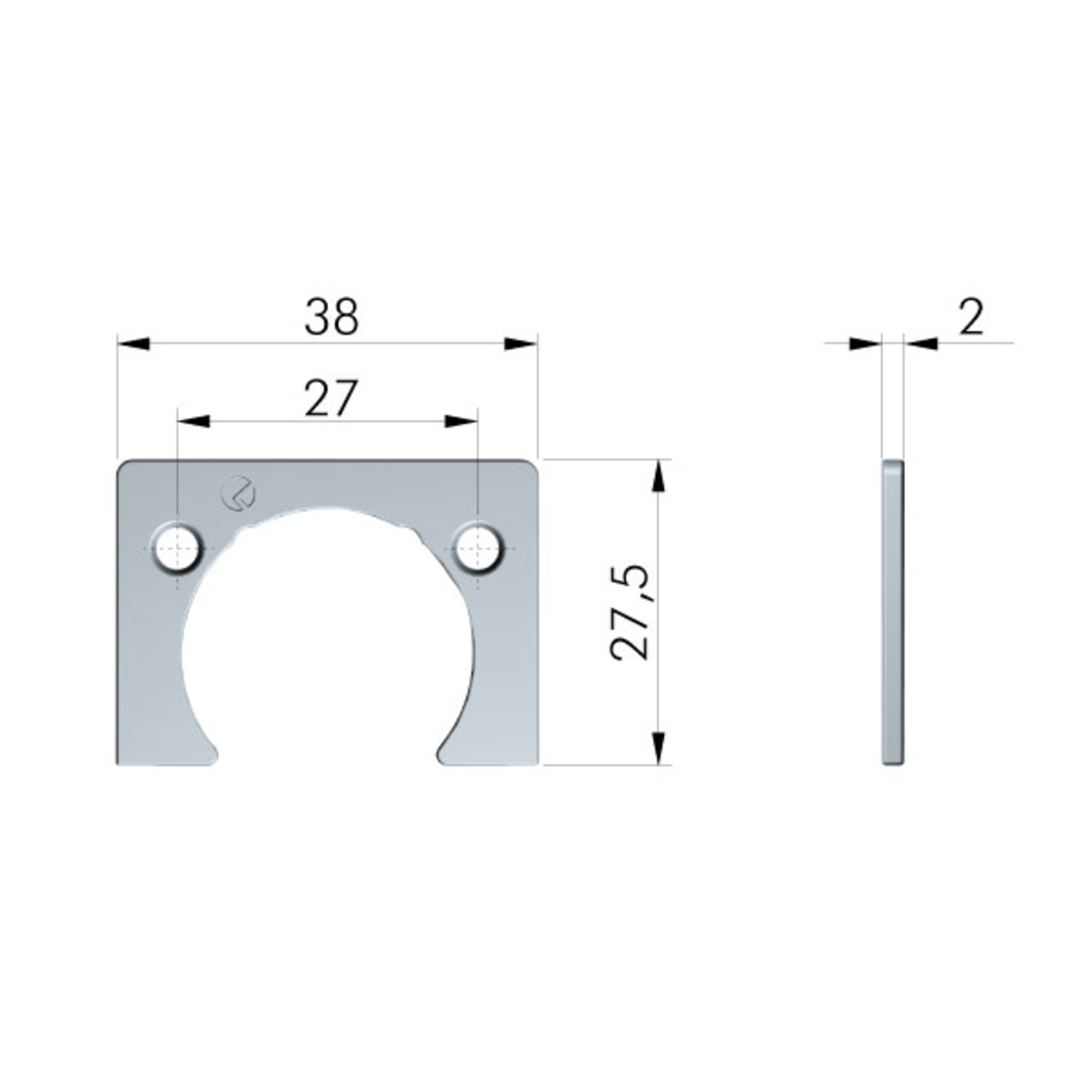 Adaptateur 2mm charnière Kimana 