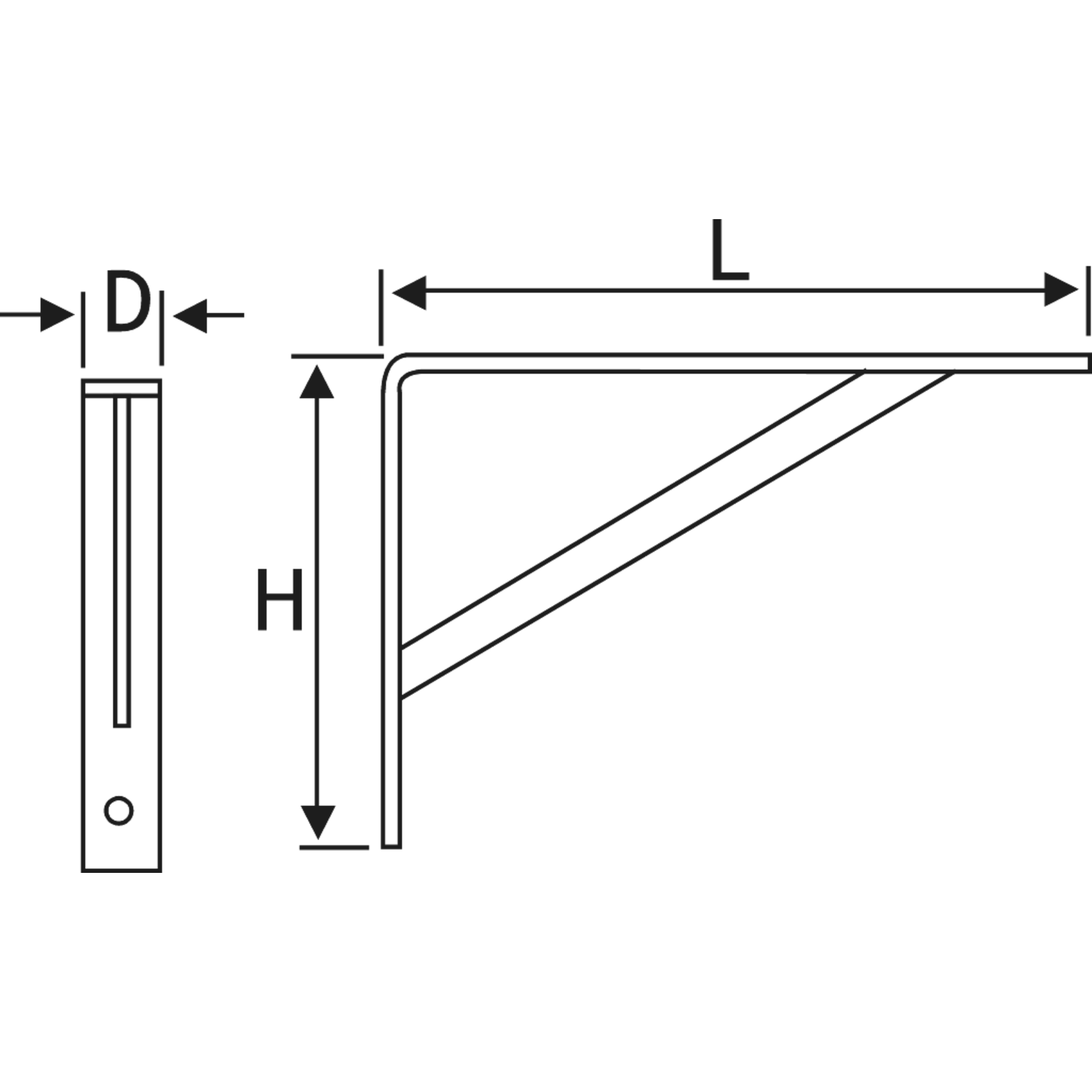 Plooiconsool 0409-300 wit
