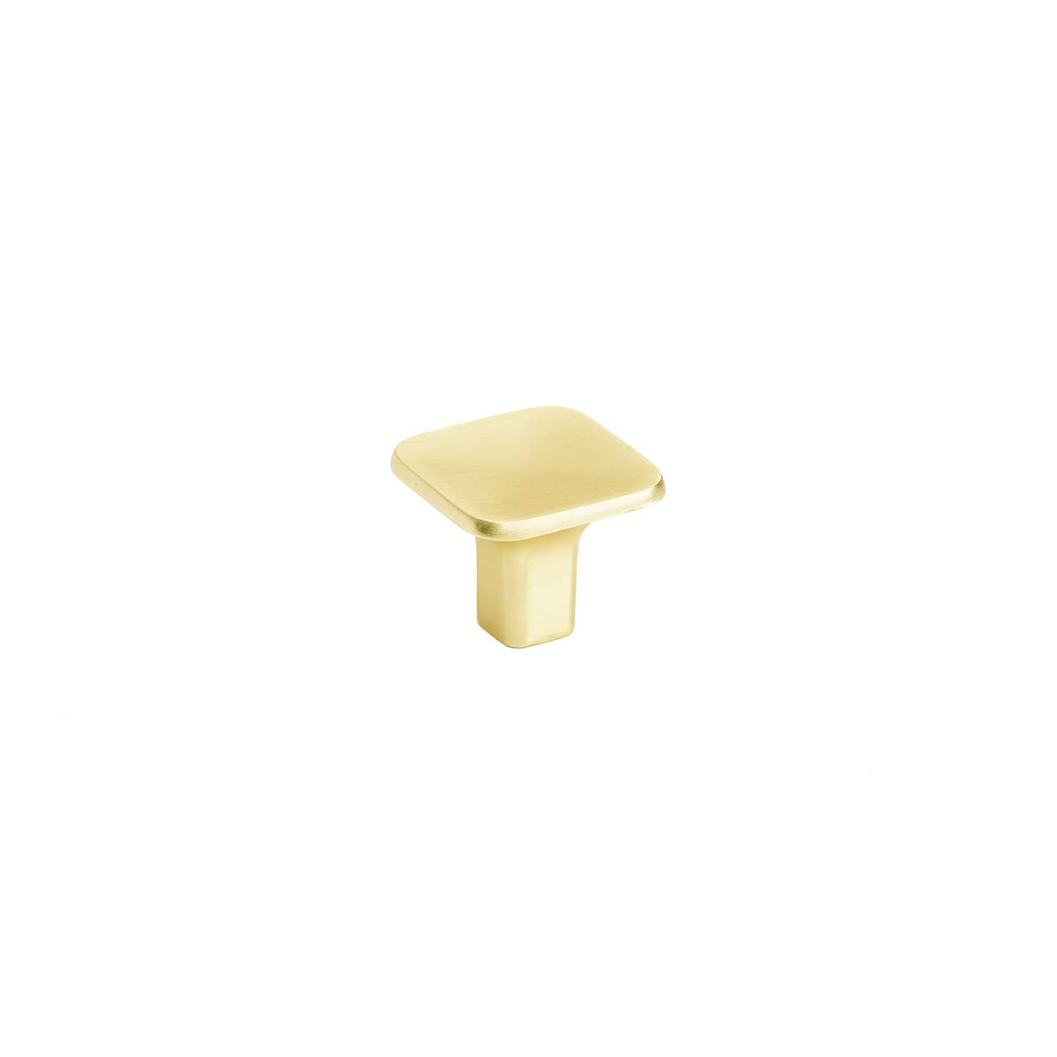 Bouton scoop zamak or brossé l32mm 