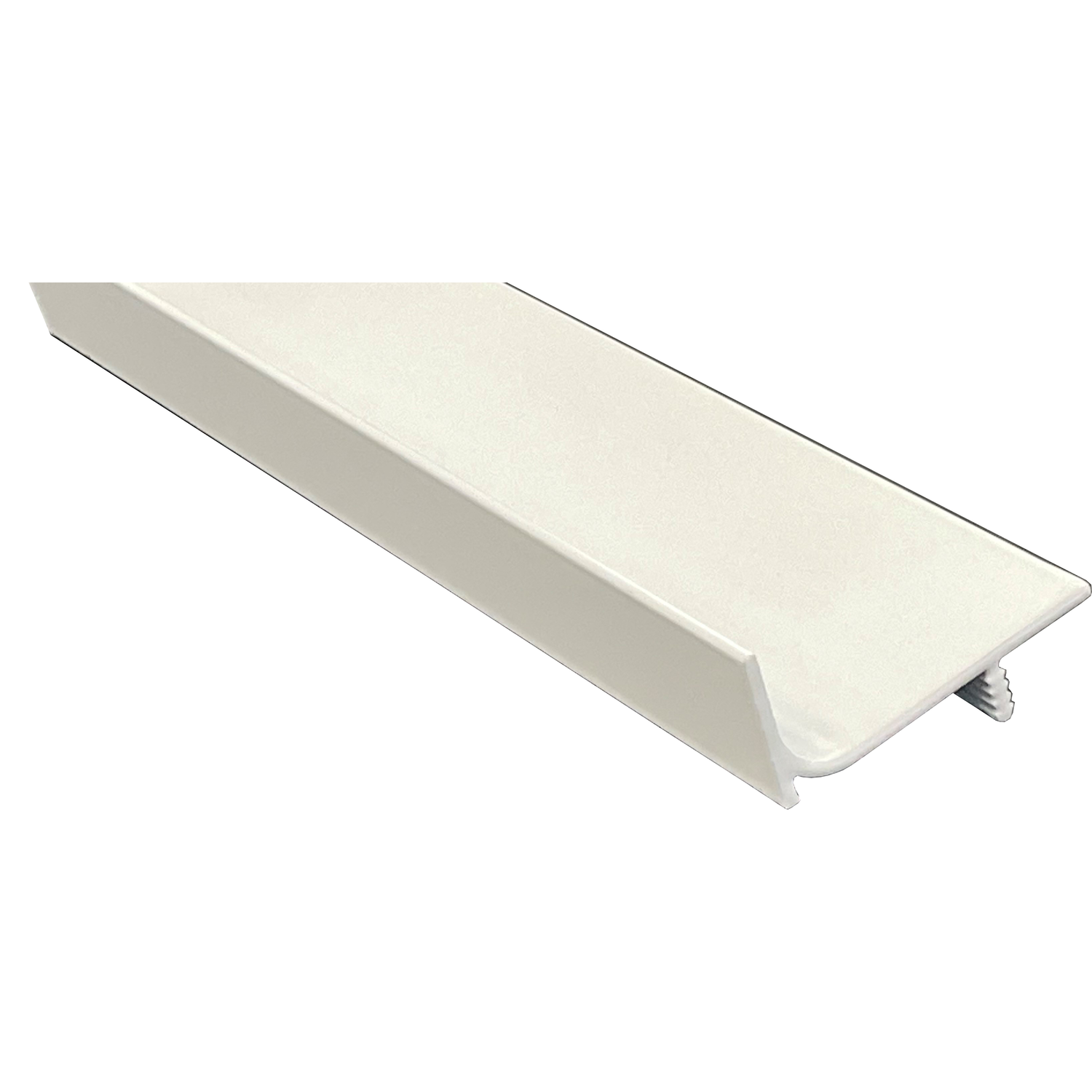 Greeplijst L-vorm 5000mm wit mat verticaal