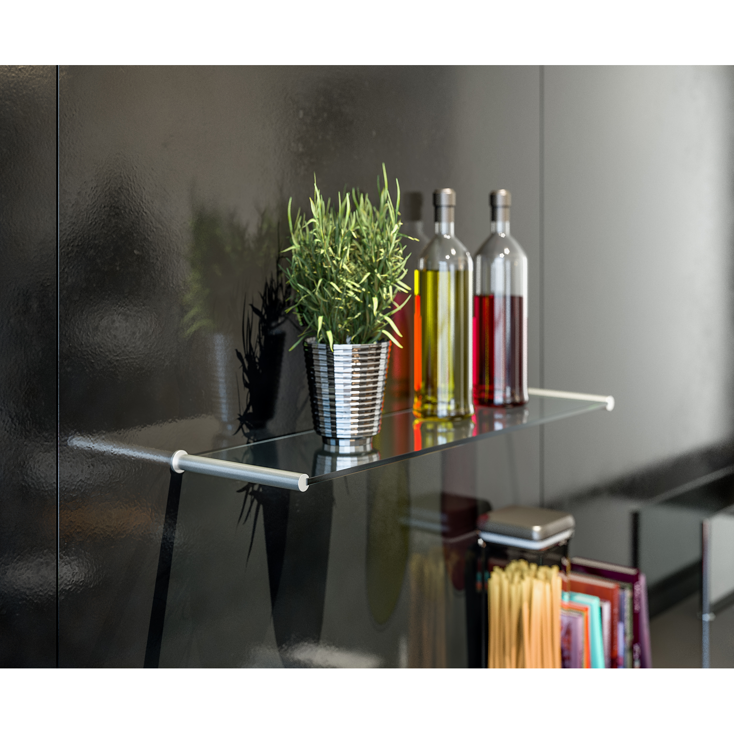 Drager novaglas-8 rvs-look muur