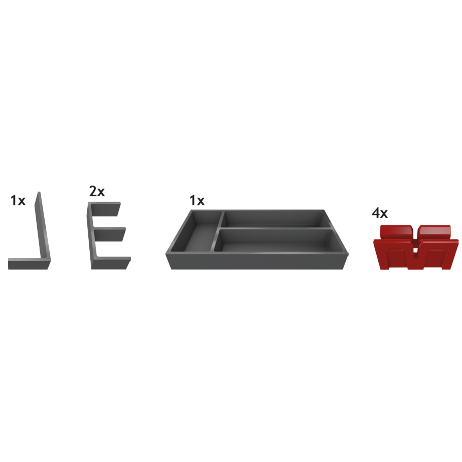 Ninka connect range-couverts set 1 gris  
