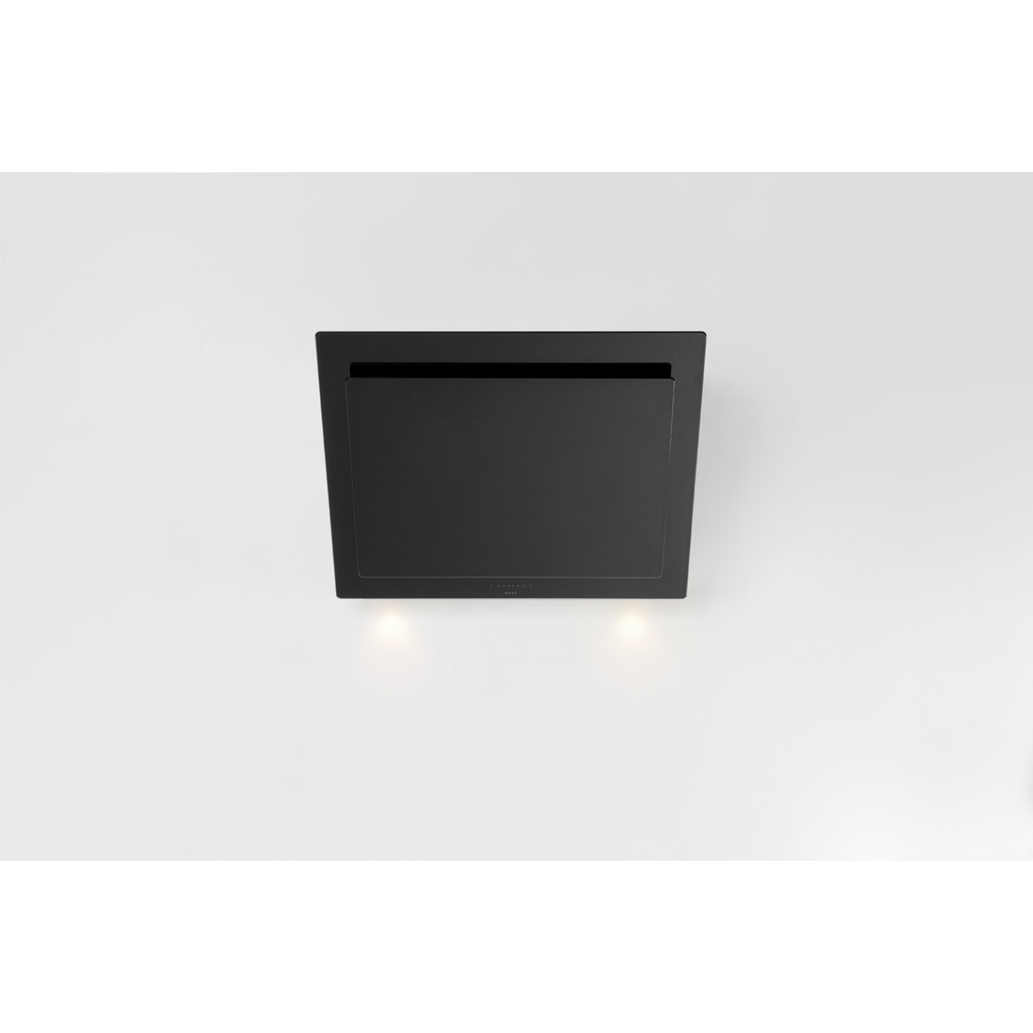 Novy Vision 75 cm zwartglas wanddampkap recircul