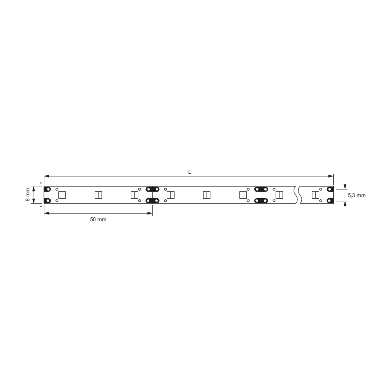 Strip Led Emotion 5m 2700-6500K 12V 7.8W/m IP20 