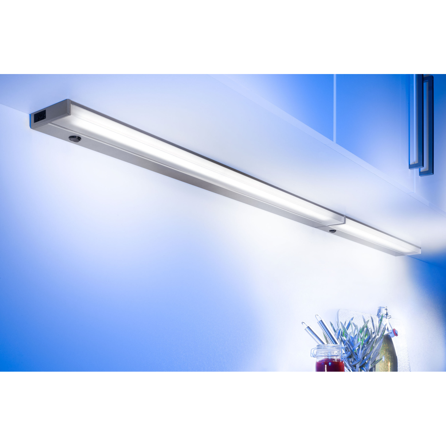 Led-verlichting h.25mm + plexi kap 322mm/6W/240vrv RVS 4000K - 430 lumen
