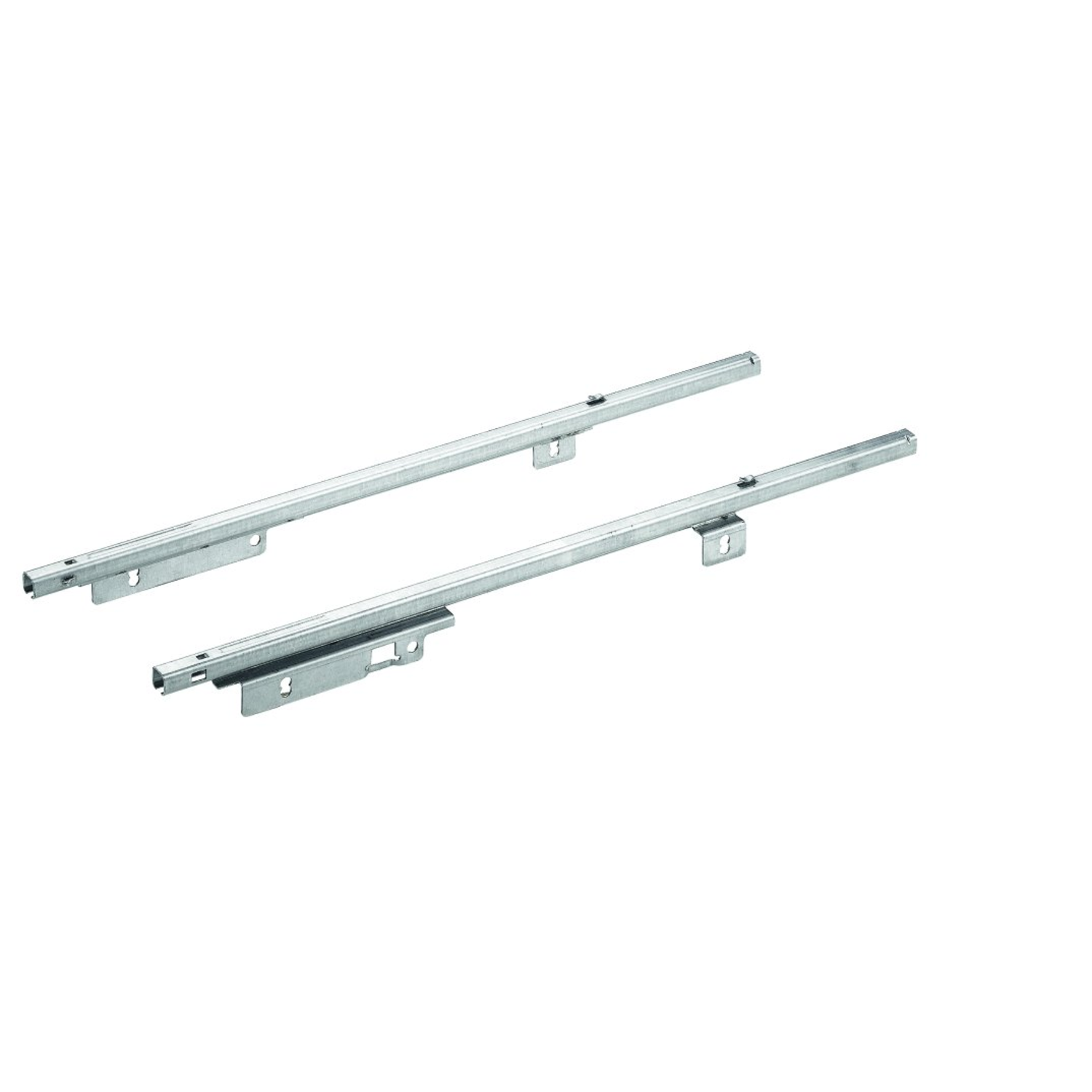 Coulisses pour tiroirs Quadro 12, Dispositif de maintien en position fermée,  EB 292 mm / 392 mm, 510 mm, à gauche et à droite