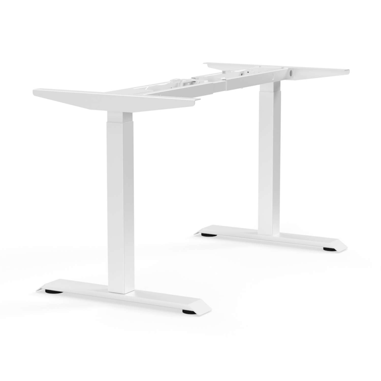 Piètem bureau E-More 2M2S TQD h.700-1180mm blanc 