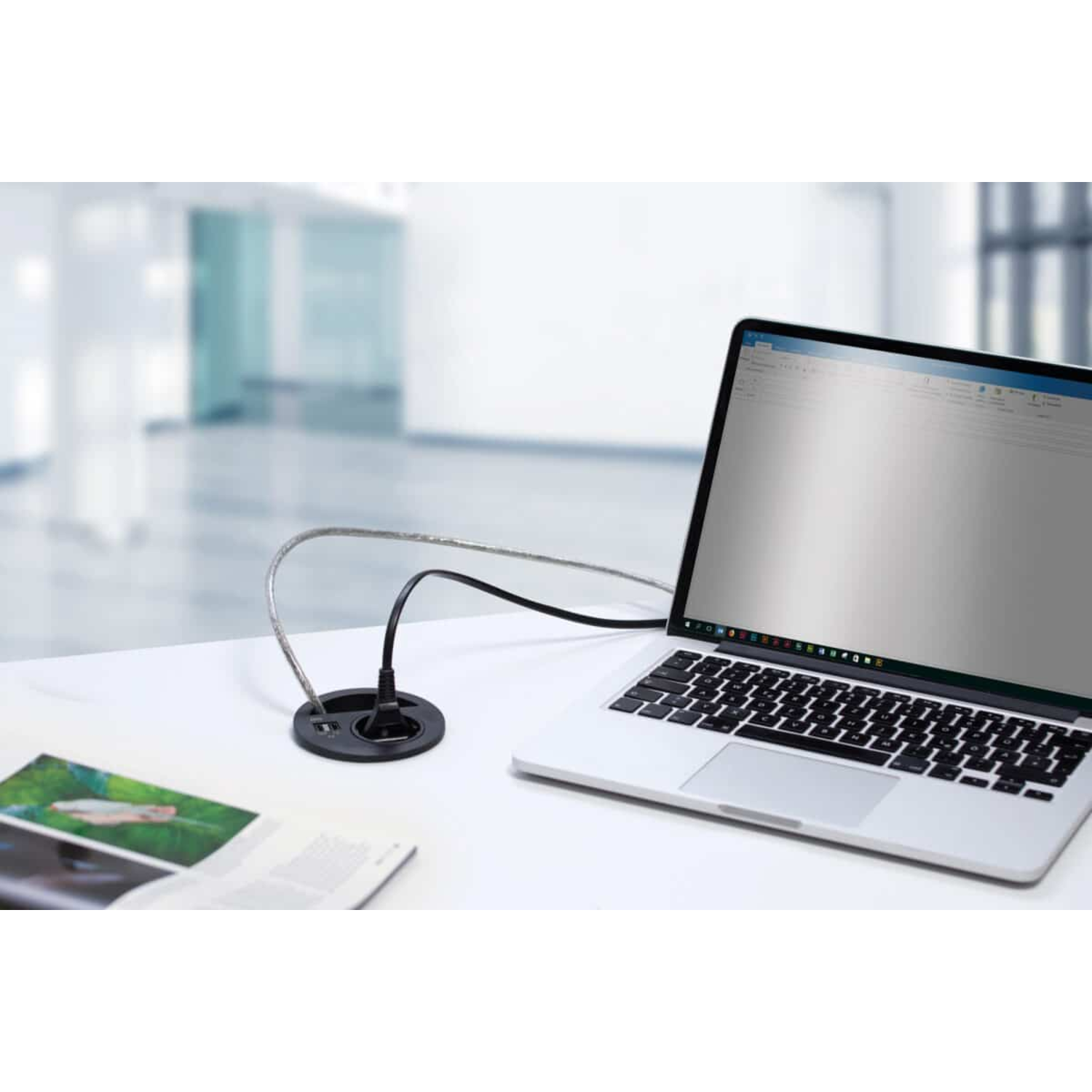 Evoline circle 80 nl-d-l + usb ac zwart