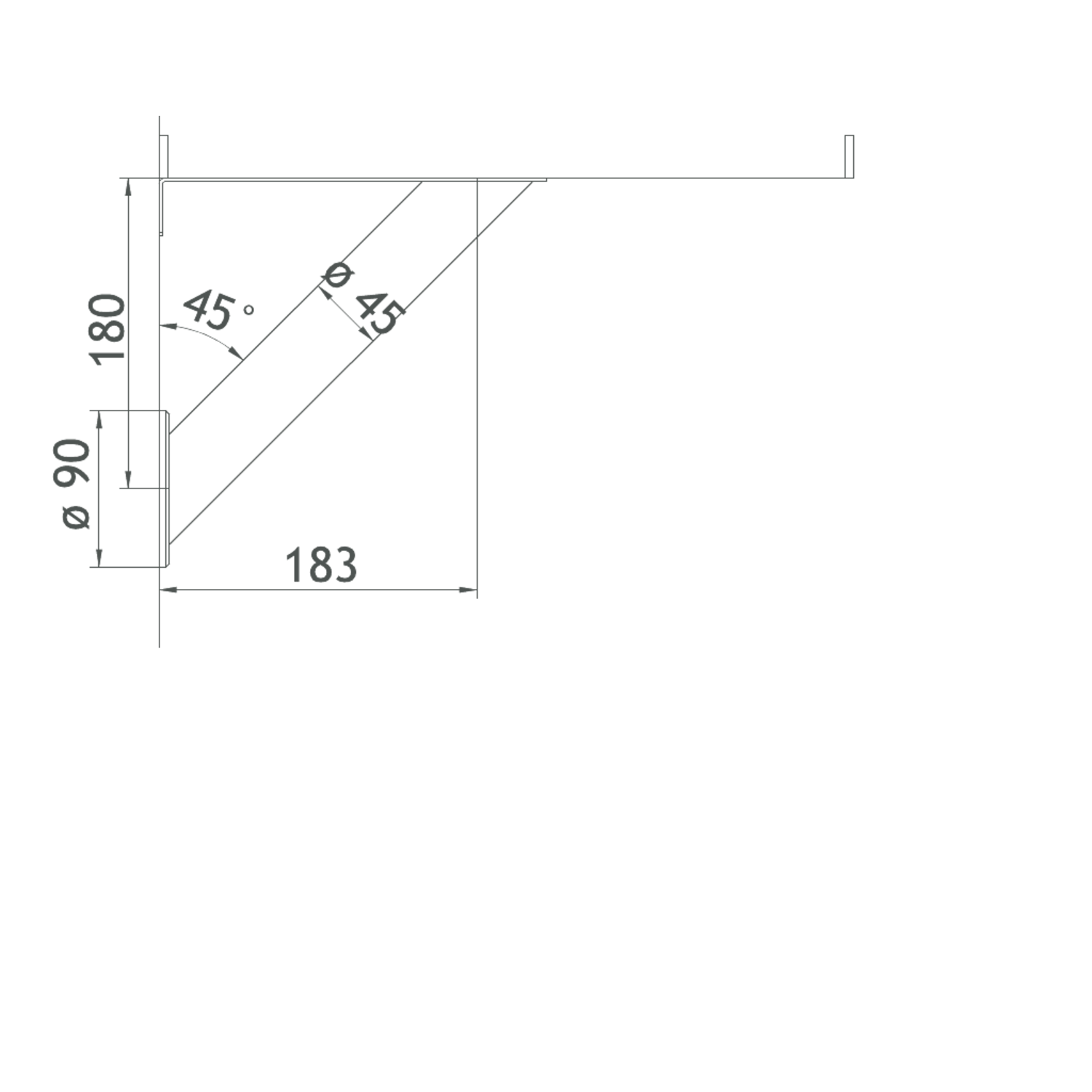 Barsteun brindisi plus d.45mm rvs
