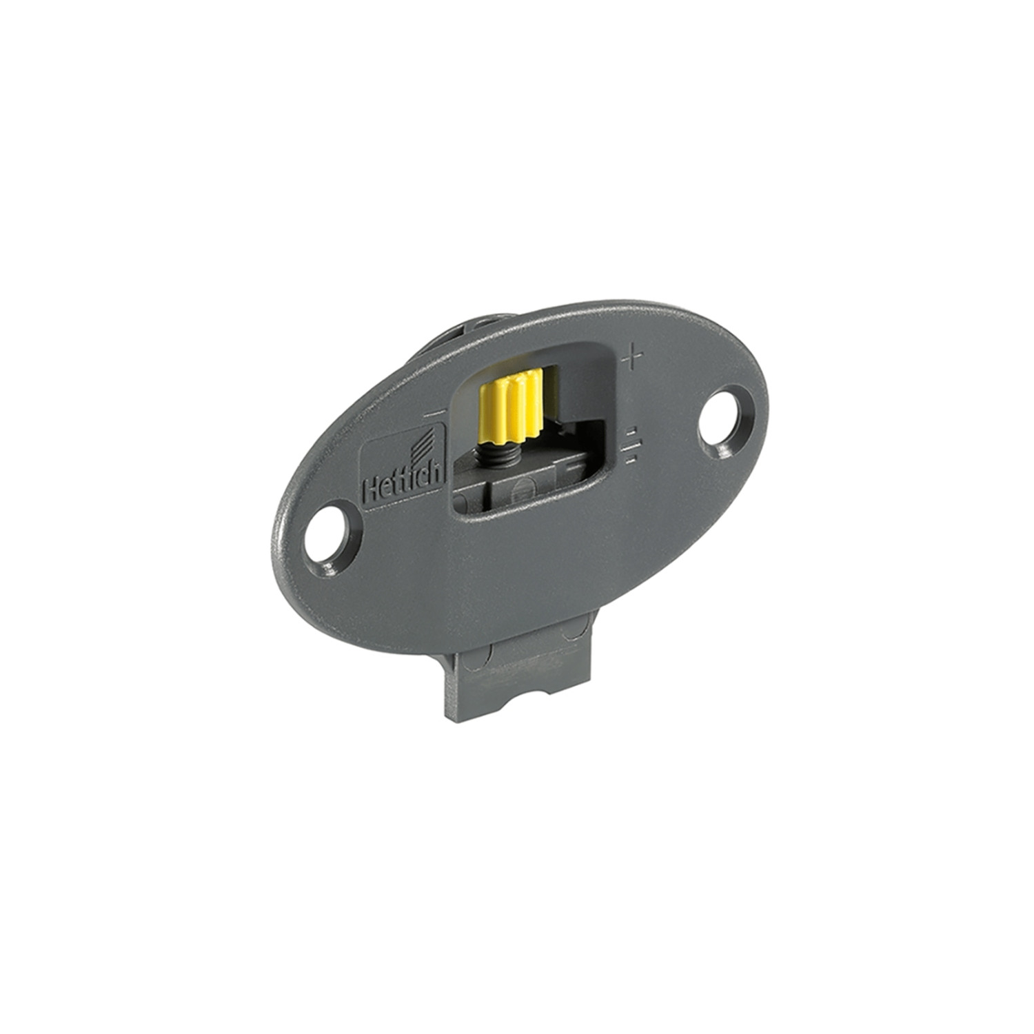 SlideLine 55 Plus Loopdeel voor schroefbevestiging voor kasten met 1 opliggende (sponning) en 1 inliggende deur, kunststof