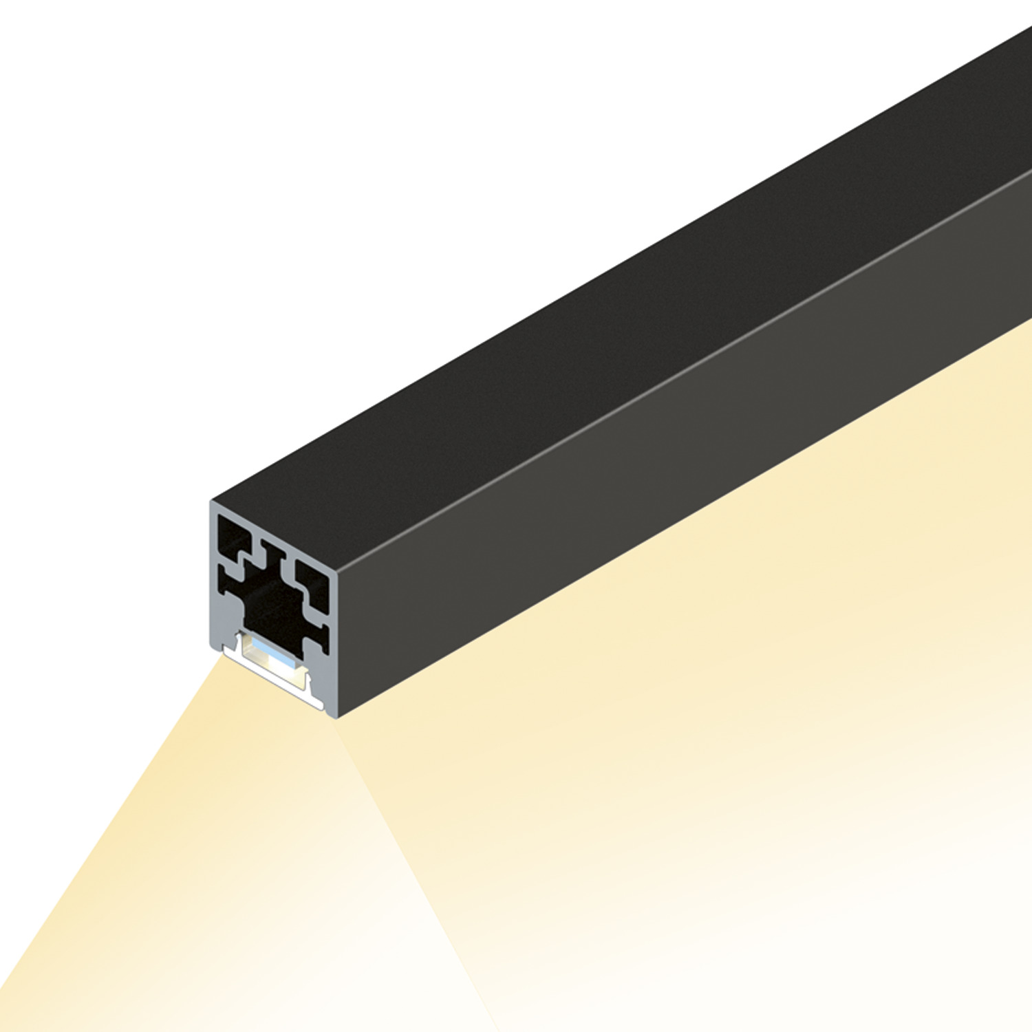 Cadro Lichtprofiel basis roestvrij staal finish
