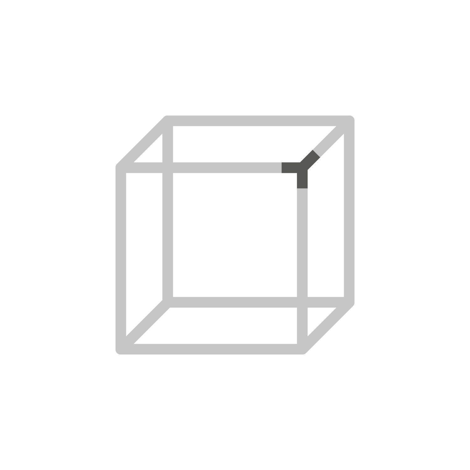 Cadro Nœud d’assemblage triple 3D Aspect inox