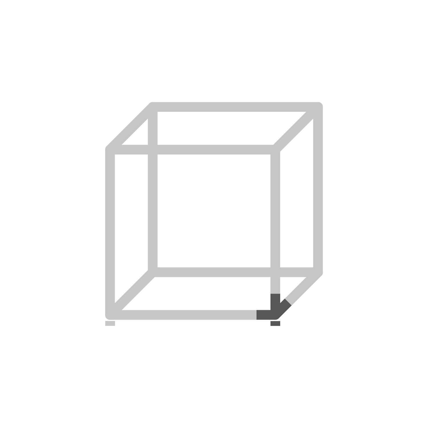 Cadro Nœud d’assemblage triple 3D avec réglage en hauteur noir mat