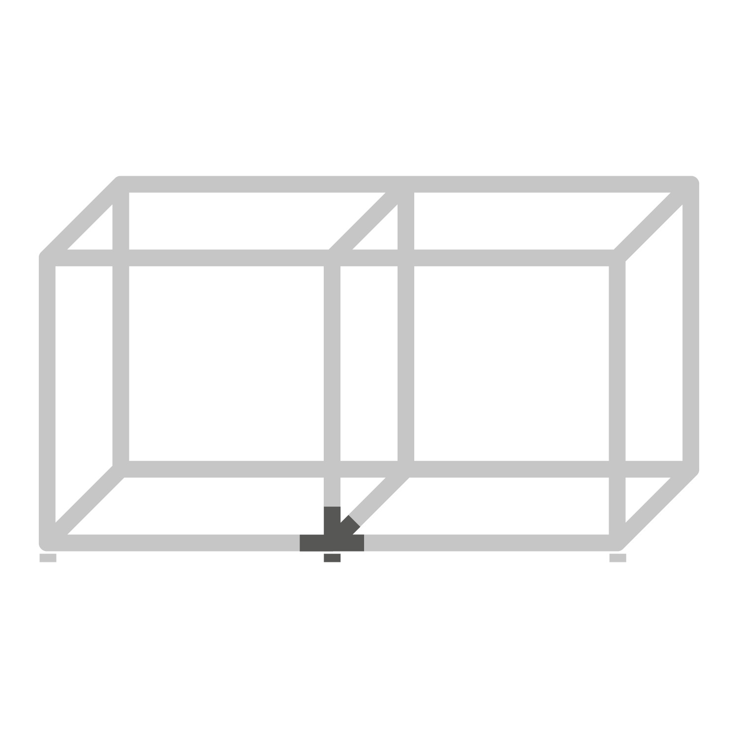 Cadro Nœud d’assemblage quadruple avec réglage en hauteur noir mat